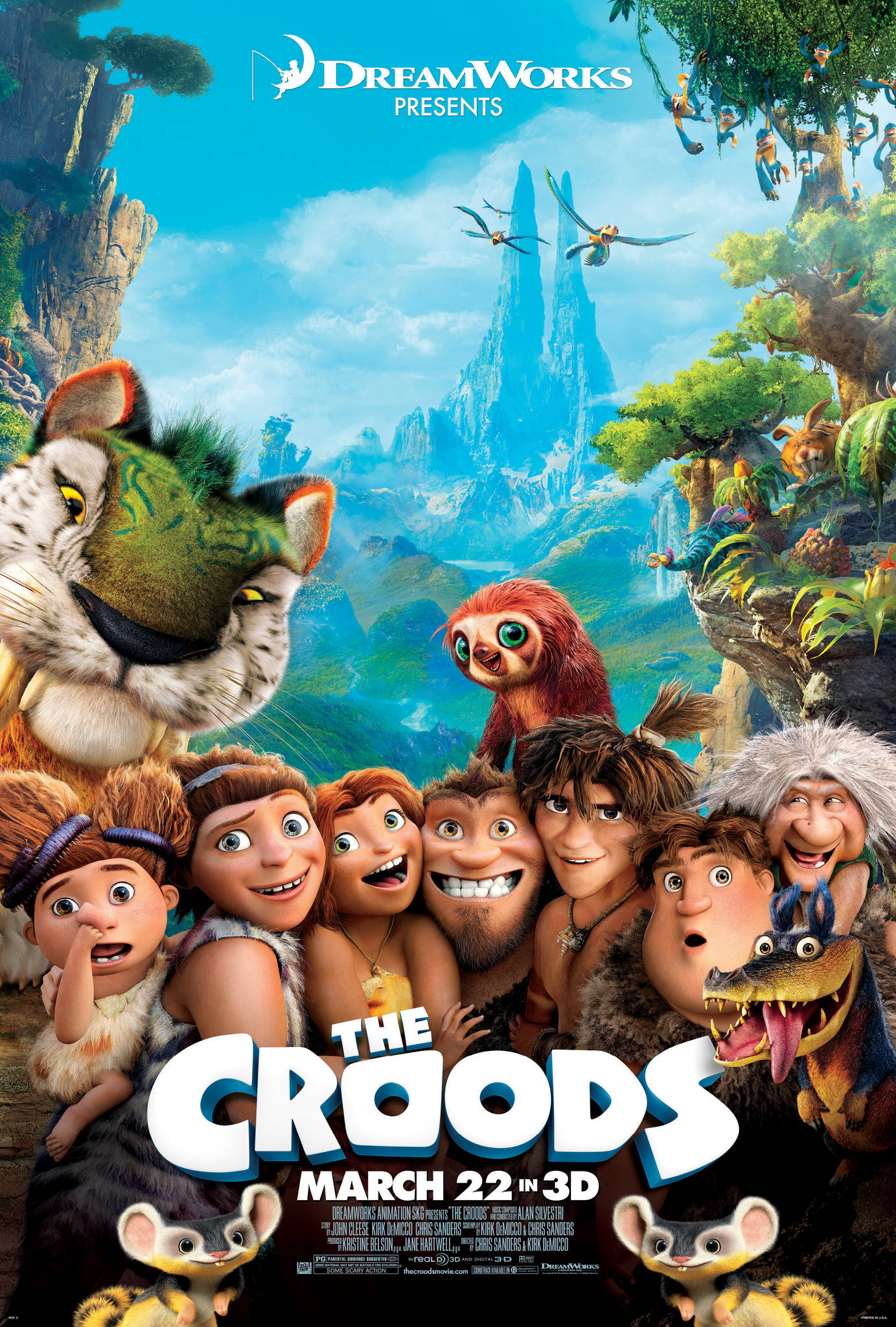 Αφίσα 3D ταινίας The Croods Ταπετσαρία
