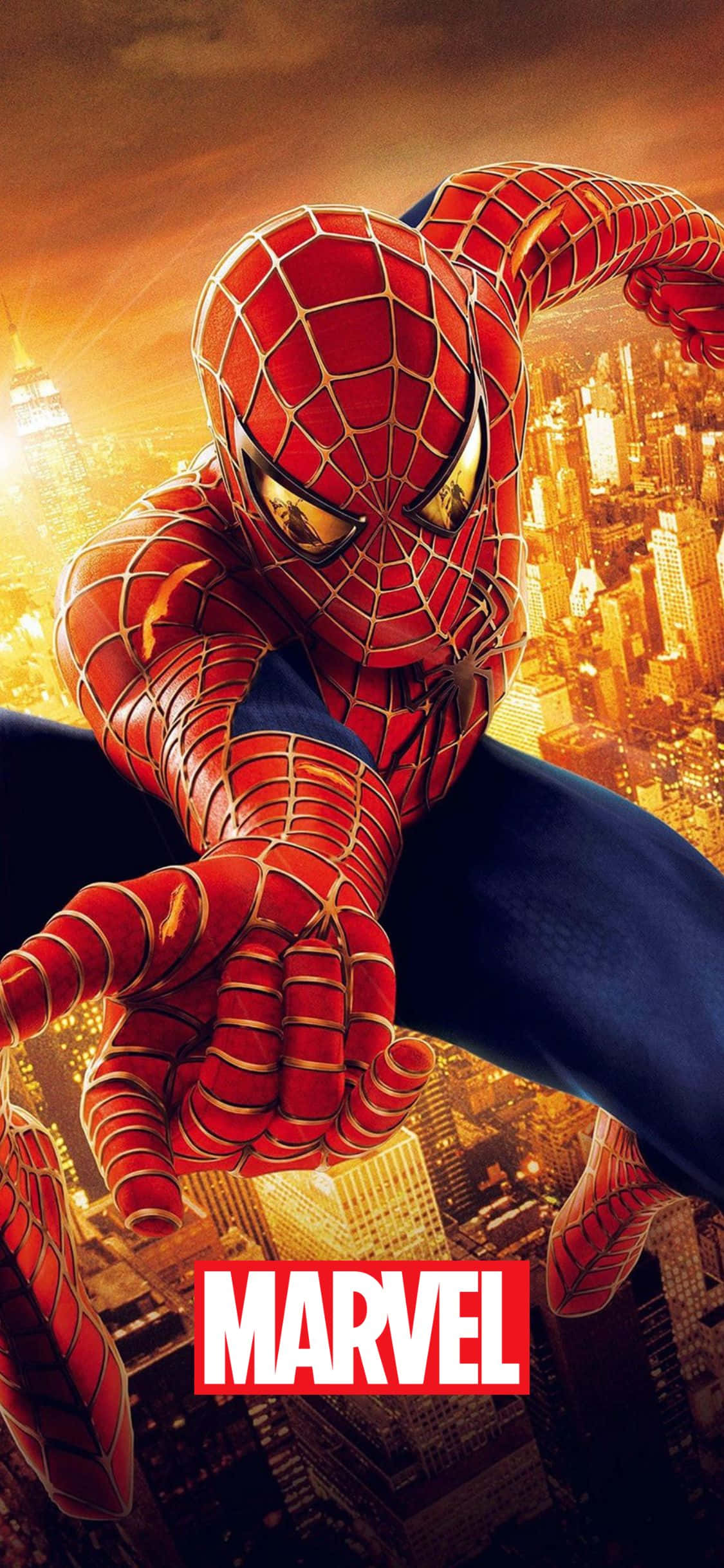 Αφίσα Spider-Man 2 iPhone XS Marvel Φόντο Ταπετσαρία