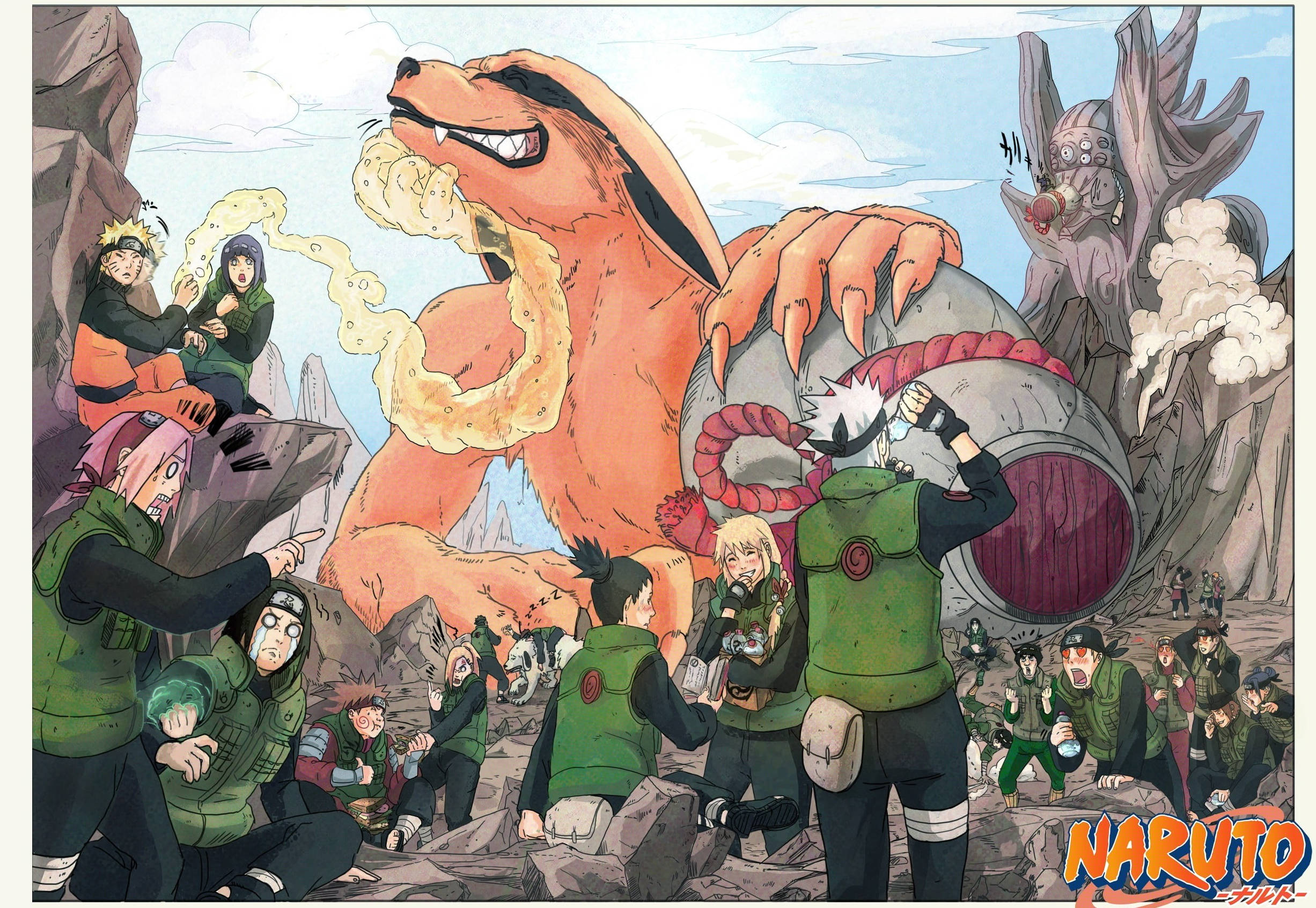 Αφίσα Βασικών Χαρακτήρων Naruto Ταπετσαρία