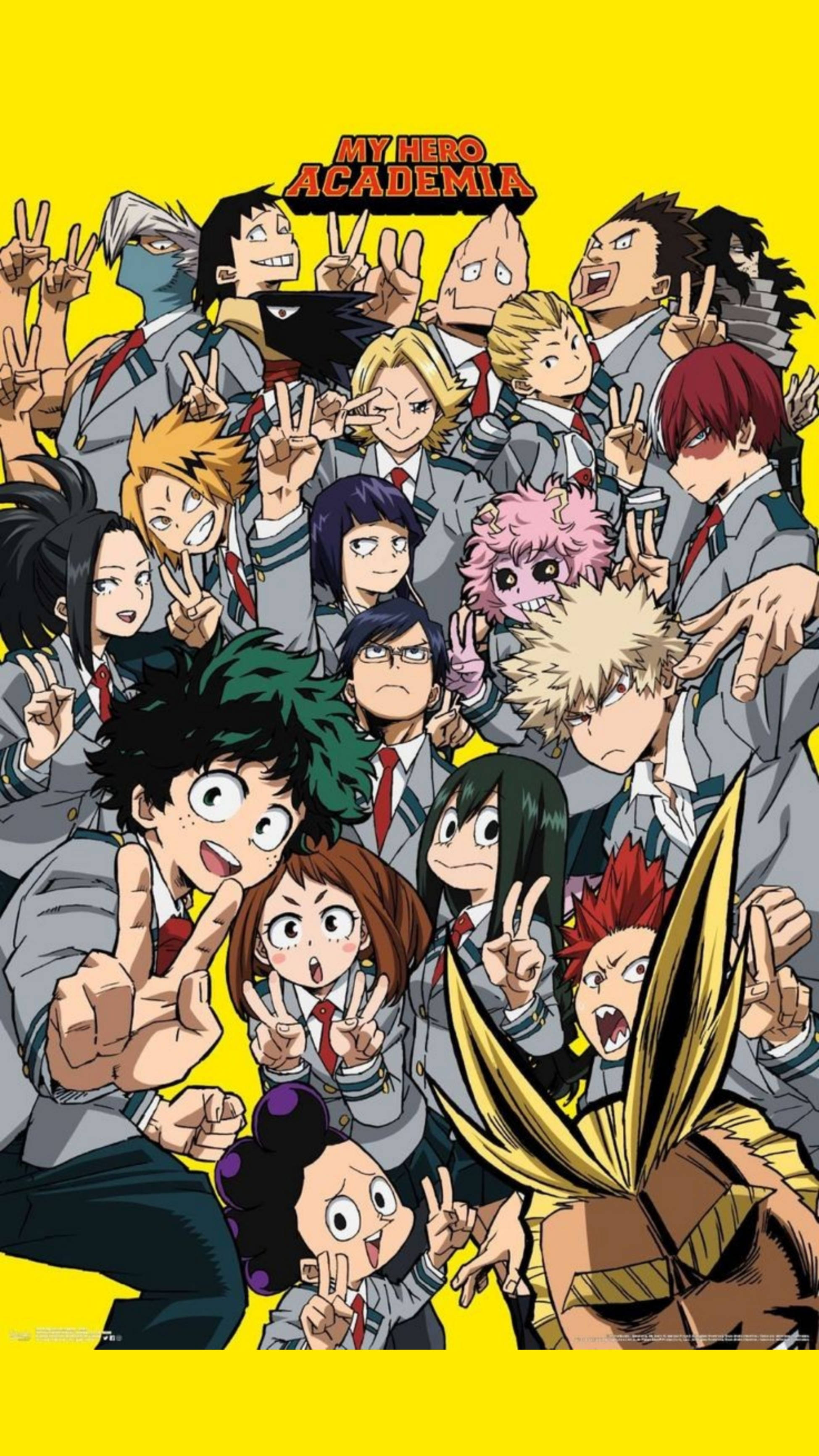 Αφίσα Ομάδας My Hero Academia iPhone Ταπετσαρία