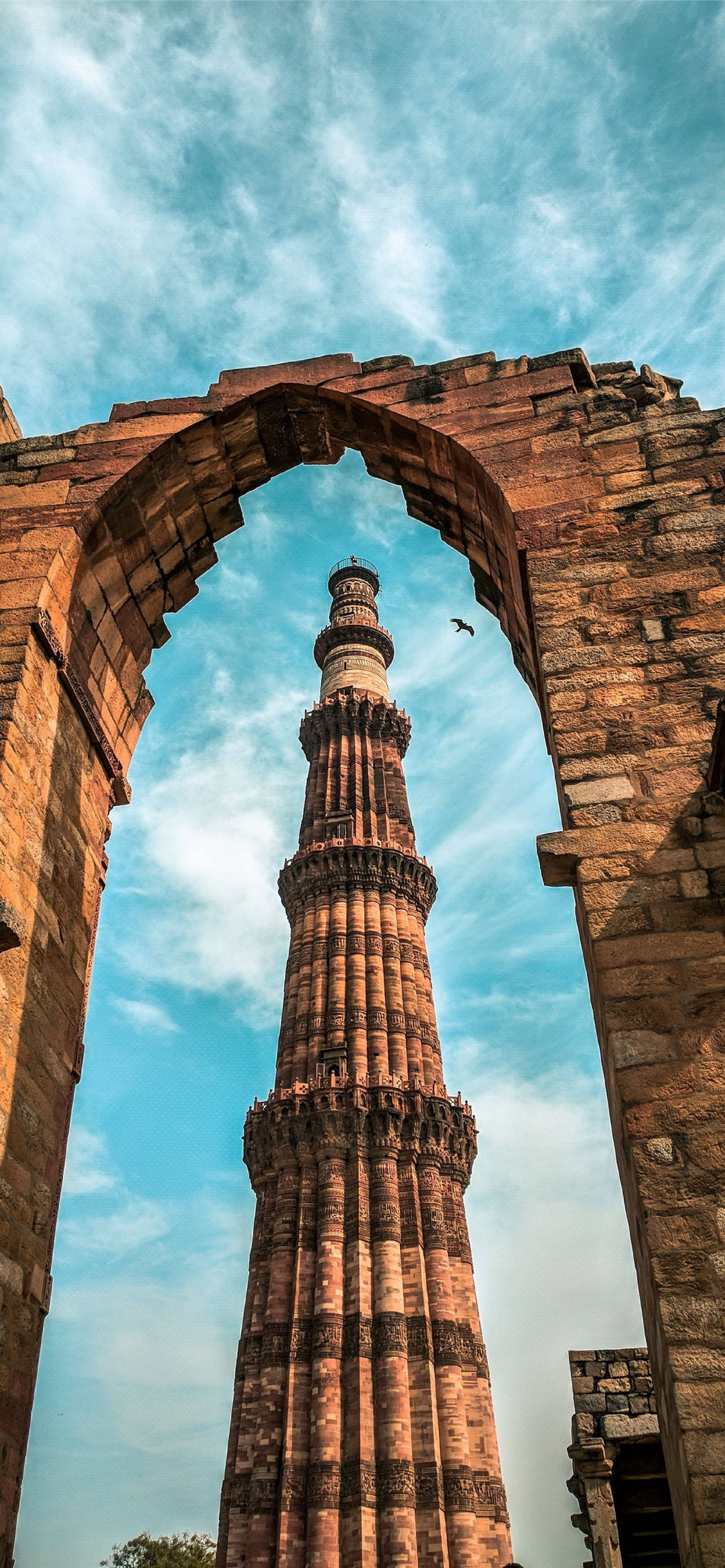 Αψίδα Qutub Minar στο Δελχί Ταπετσαρία