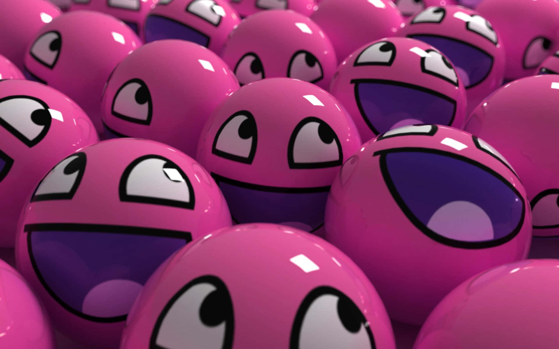 Βάλε ένα χαμόγελο στο πρόσωπό σου με το Kawaii Pink Ταπετσαρία