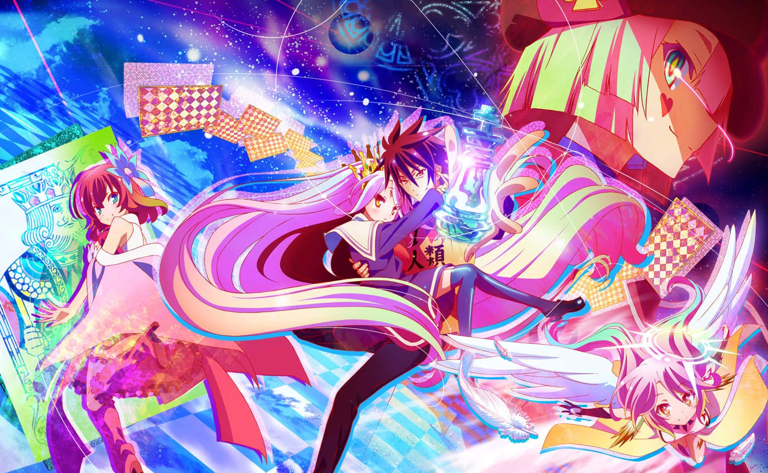 Βουτήξτε στον κόσμο του 'No Game No Life' με τα αδέρφια Σόρα και Σίρο! Ταπετσαρία