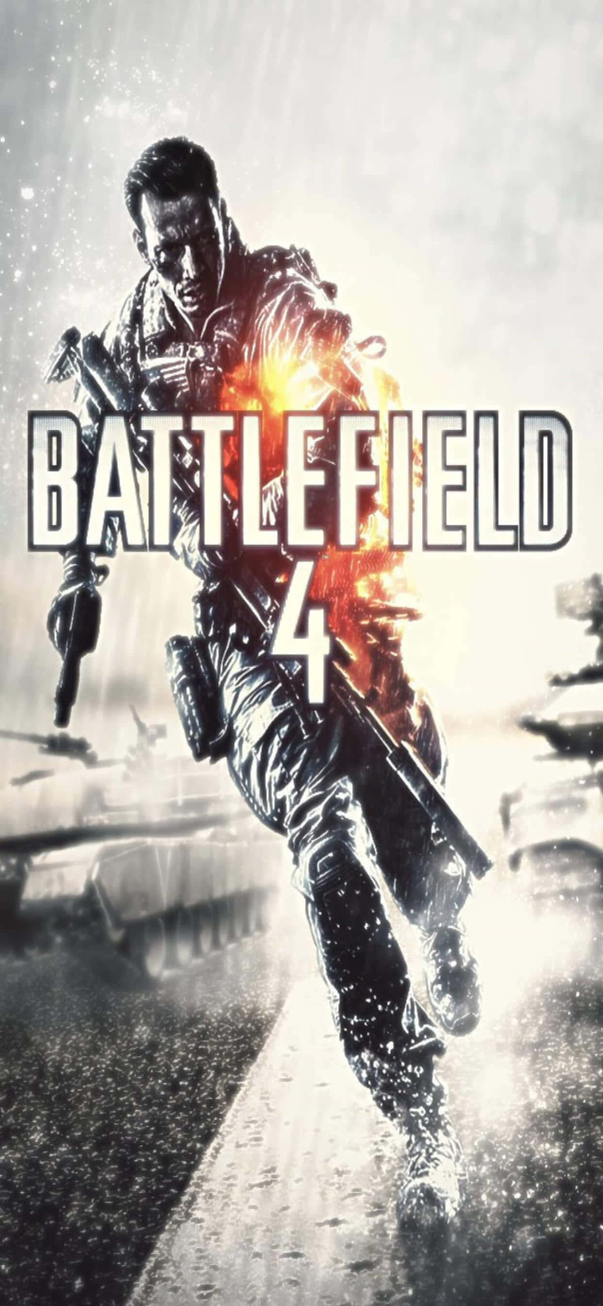 Βυθιστείτε στη δράση με το Battlefield 4 στο iPhone Xs Max Ταπετσαρία