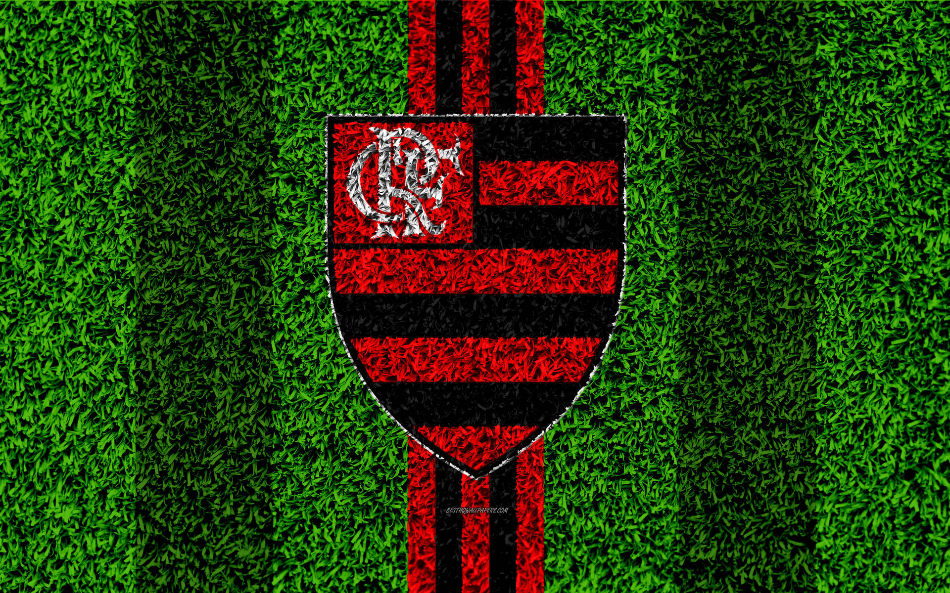Γήπεδο με γρασίδι Flamengo FC — Ποδόσφαιρο GIF Ταπετσαρία