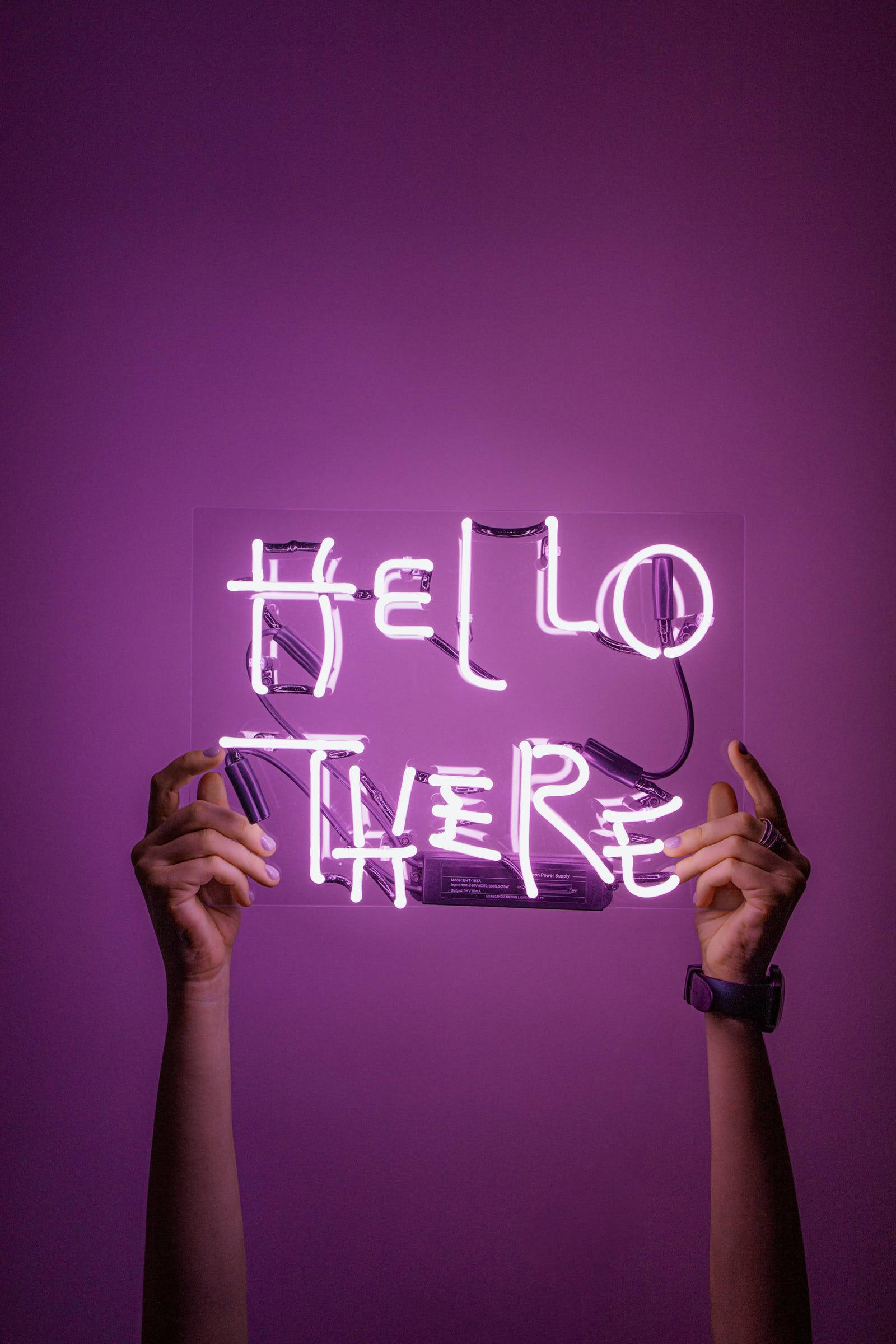 Γεια σου Neon iPhone Ταπετσαρία