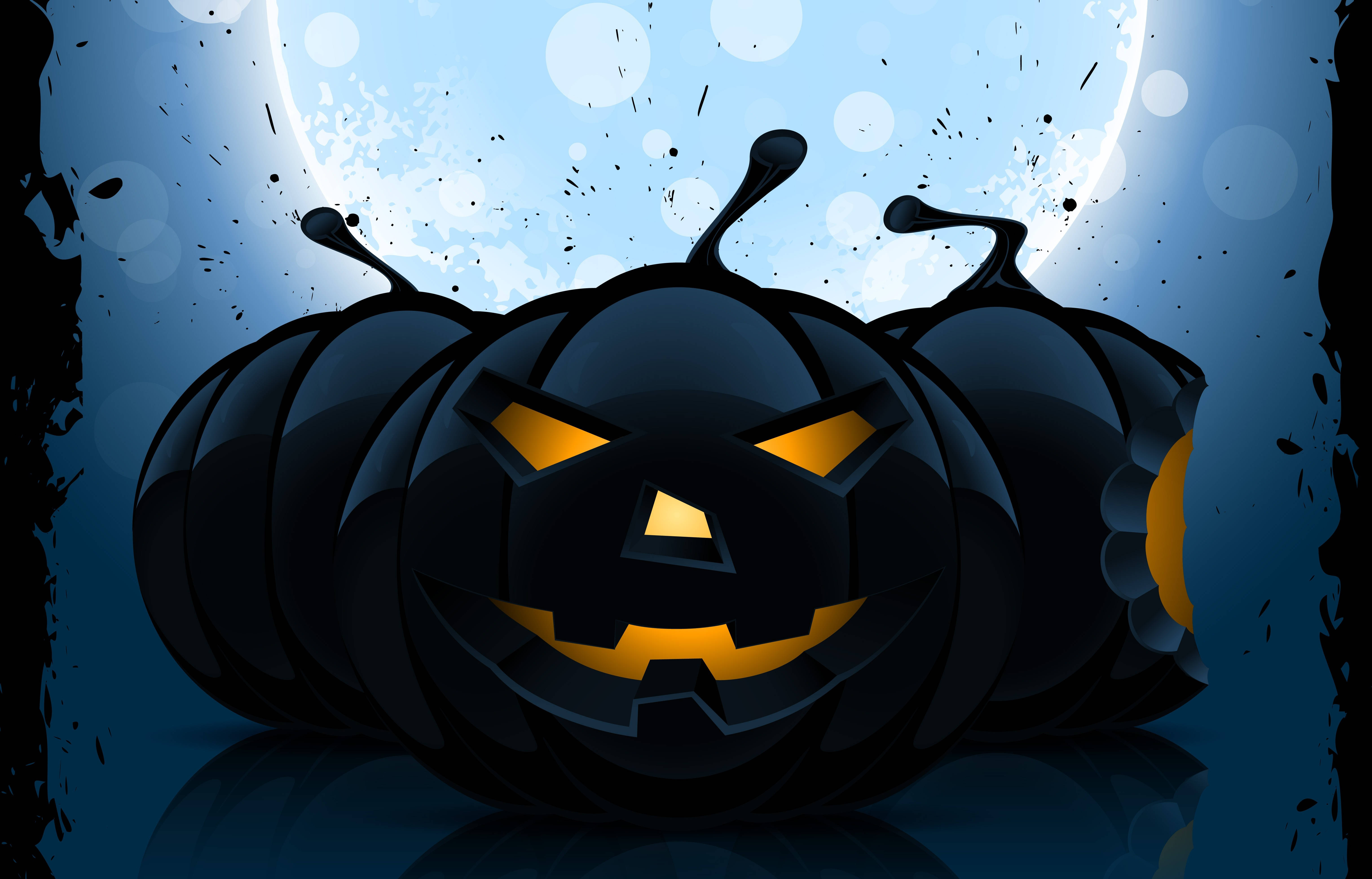 Γιορτάστε ένα Απόκοσμο Halloween με αυτή τη Λαμπερή Μαύρη Κολοκύθα Ταπετσαρία