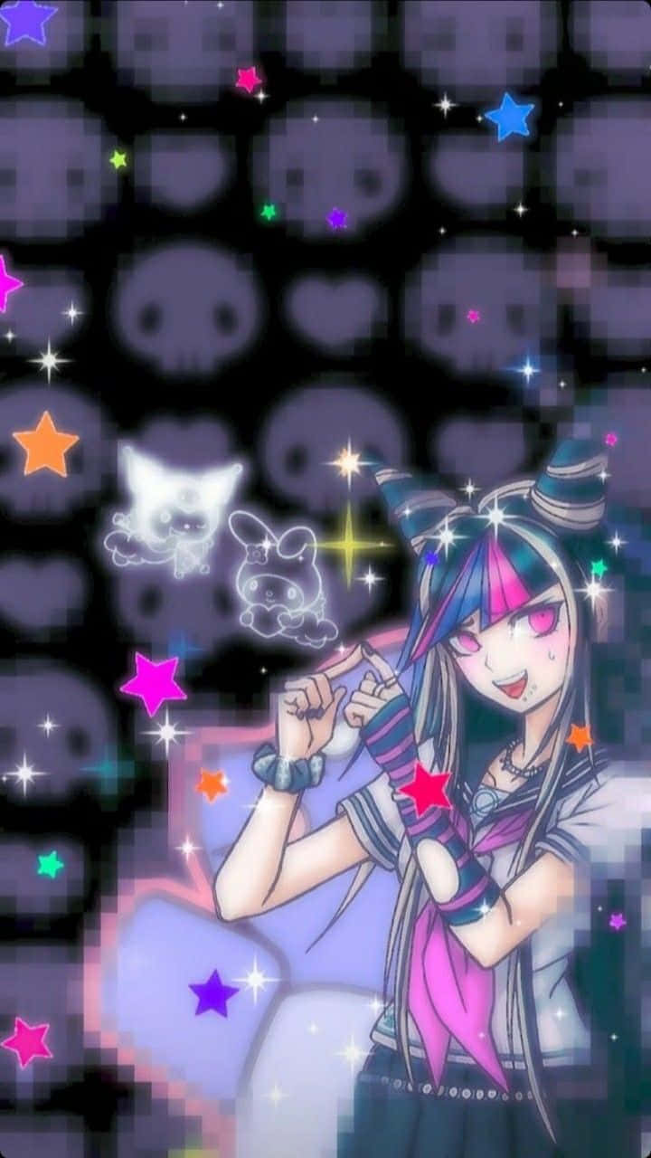 Γκοθ Ανιμέ Κορίτσι Ibuki Mioda Ταπετσαρία