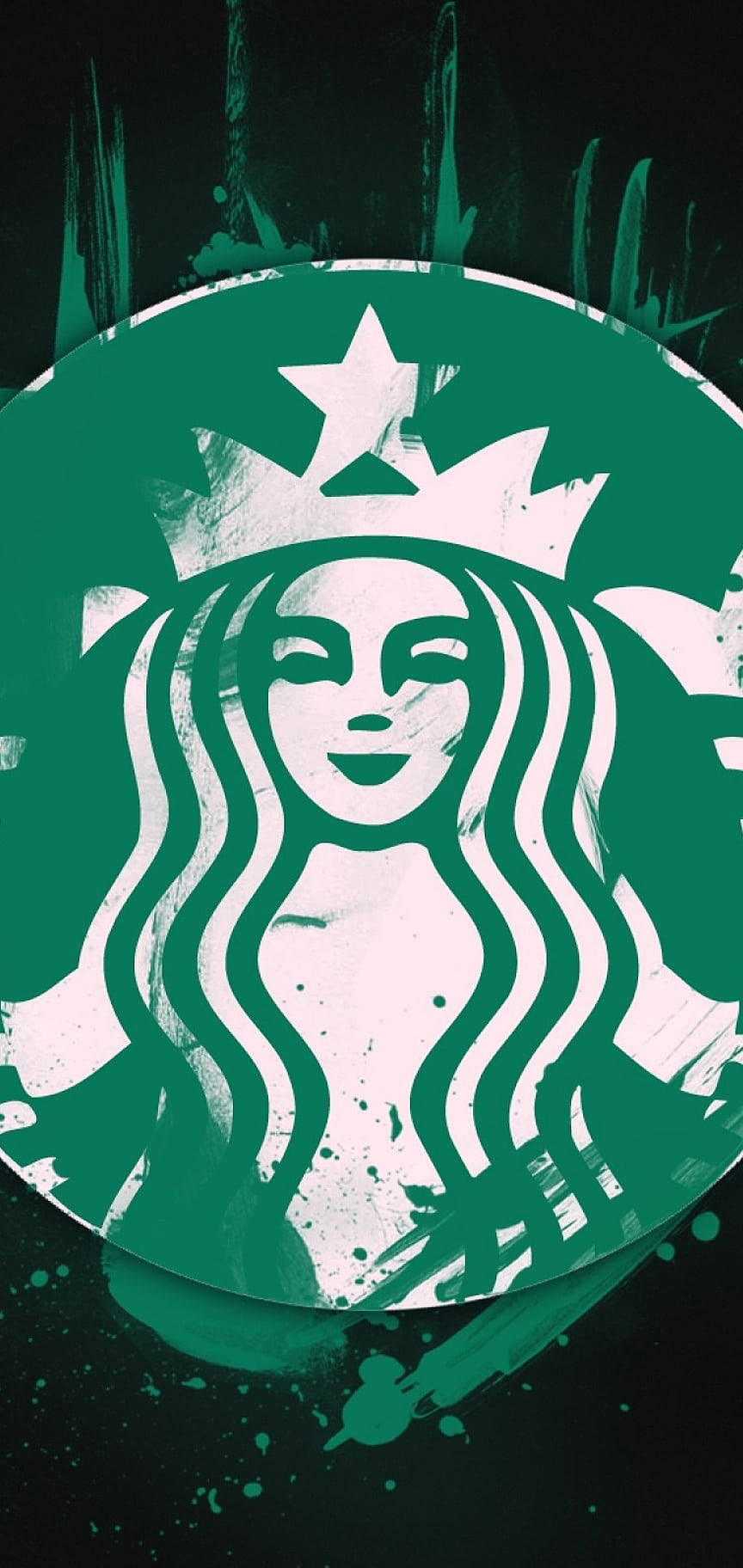 Γκράφιτι Starbucks iPhone Ταπετσαρία
