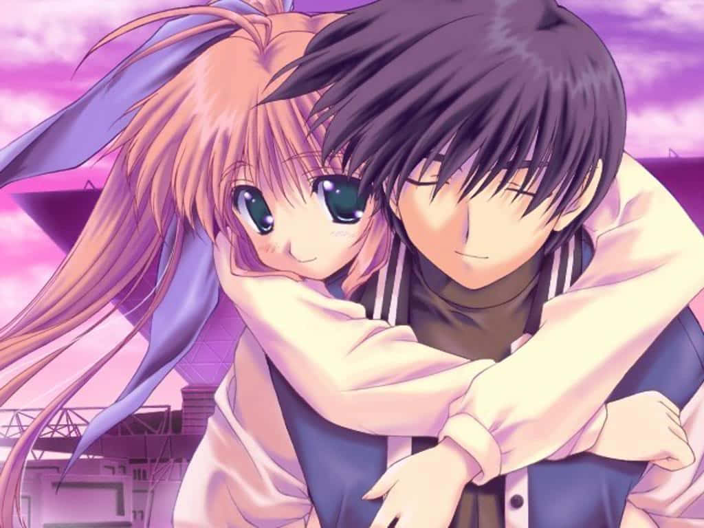 Γλυκό ζευγάρι anime που αγαπιέται Ταπετσαρία