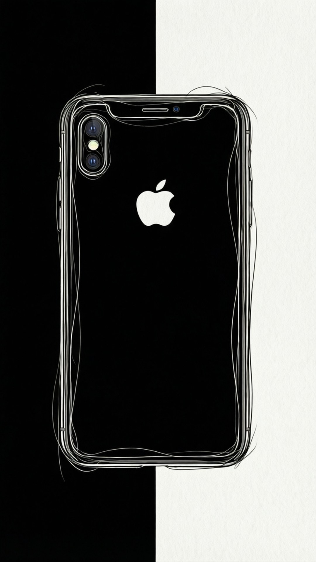 Γραμμική Τέχνη iPhone XR Ταπετσαρία