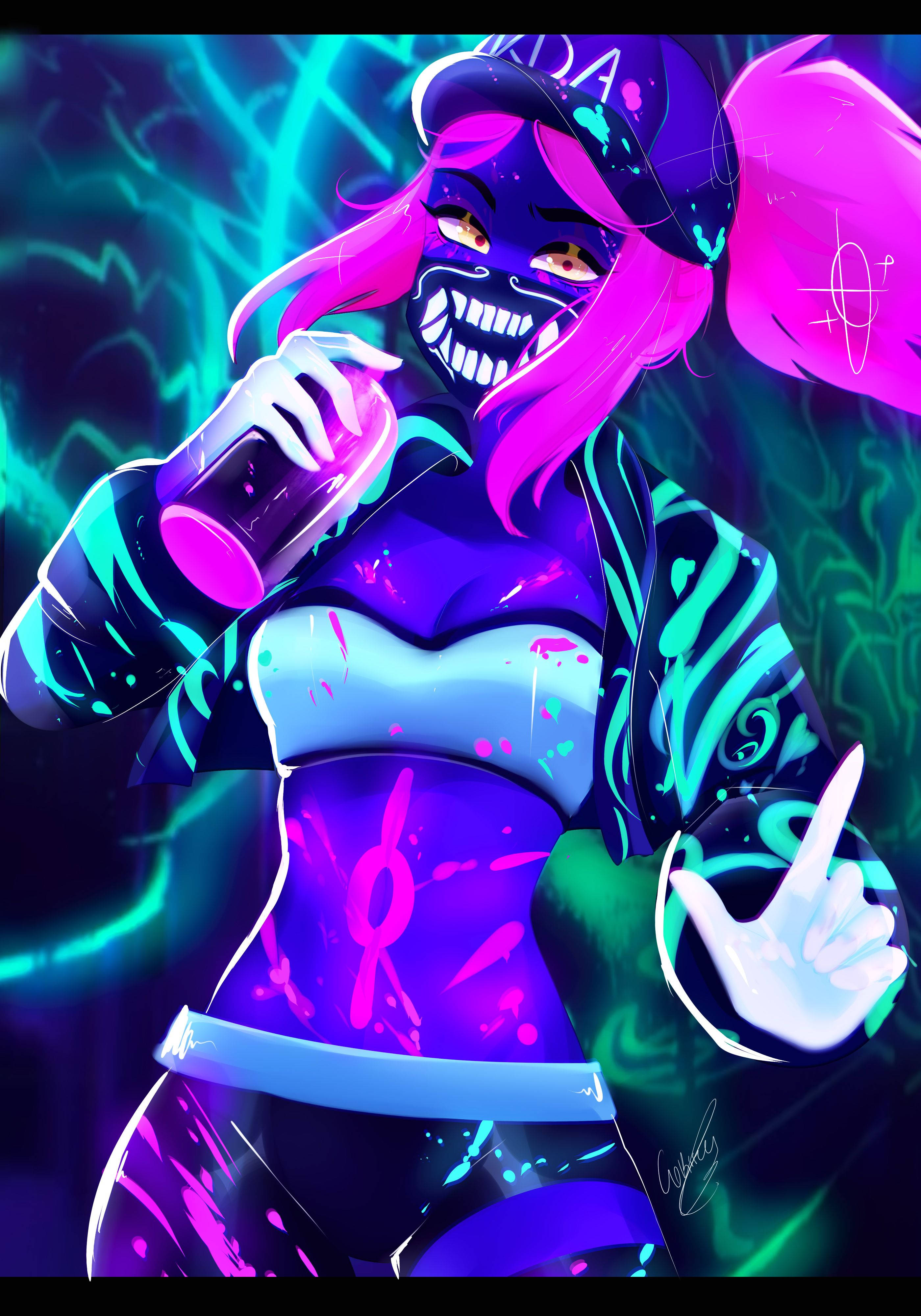 Graphic Art LoL KDA Akali Ταπετσαρία