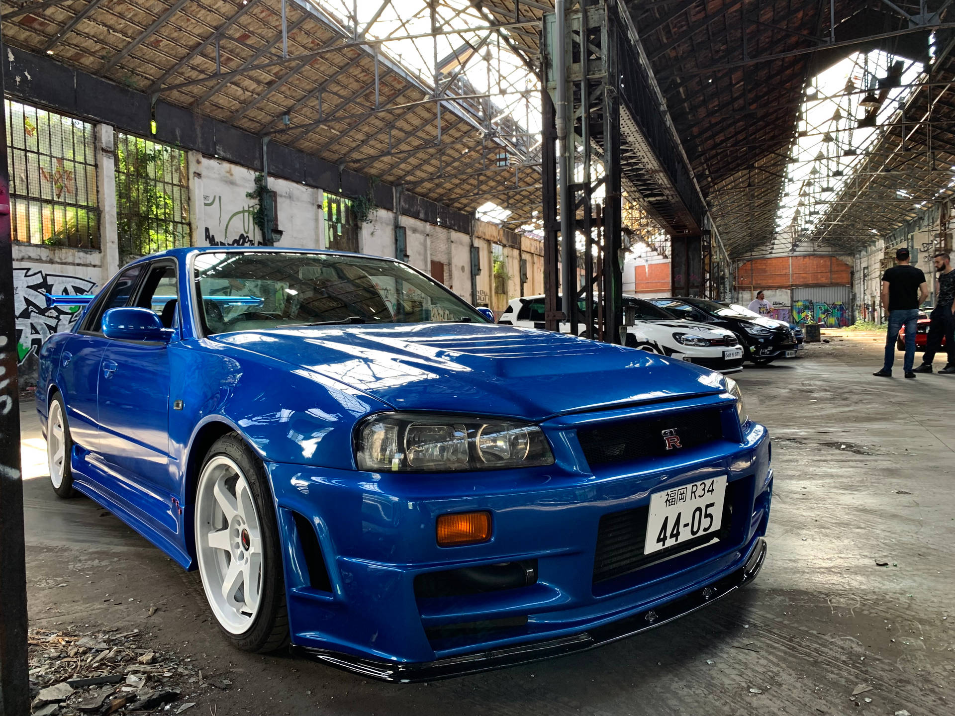 μπλε bmw m 3 παρκαρισμένο σε γκαράζ — Αυτοκίνητο GIF Ταπετσαρία