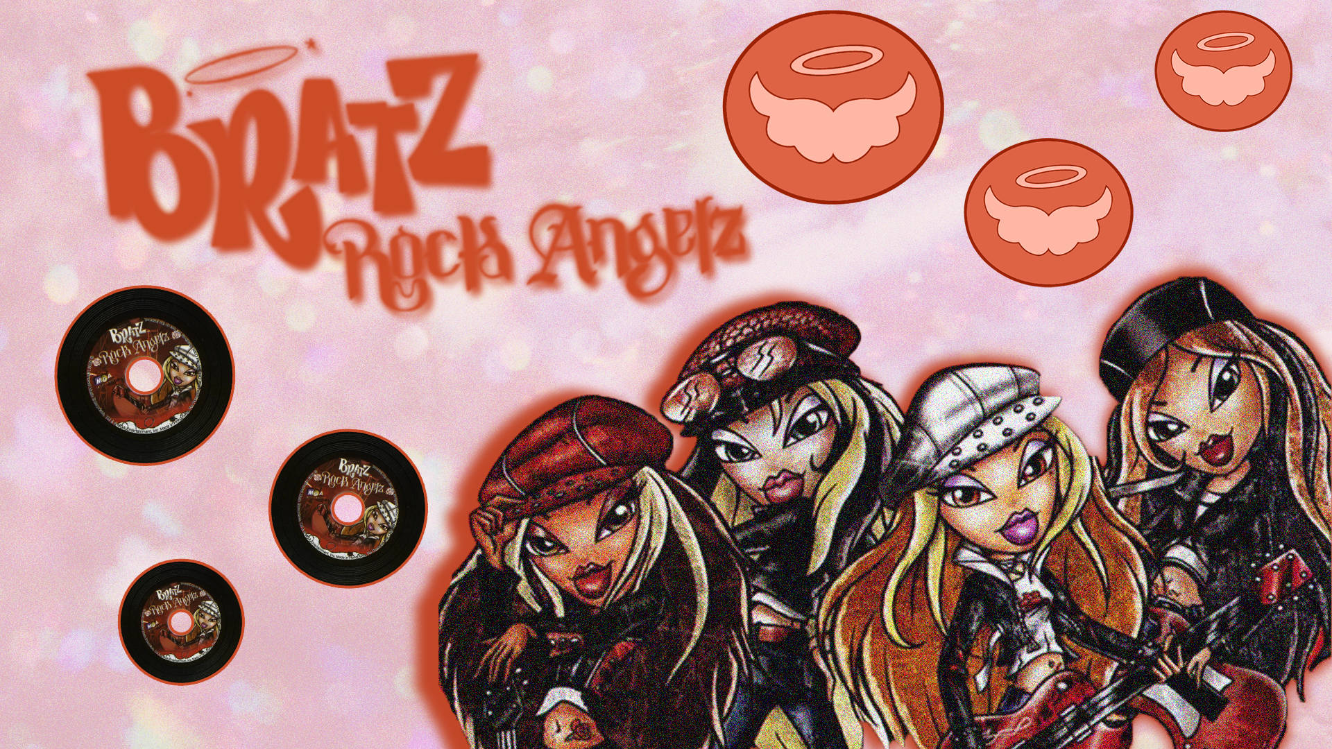 Γυναικείο Συγκρότημα Bratz Αισθητική Rock Angelz Ταπετσαρία