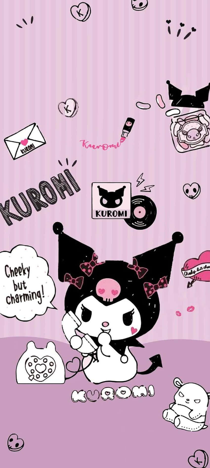 Δείξε τα αληθινά σου χρώματα με την Emo Hello Kitty! Ταπετσαρία