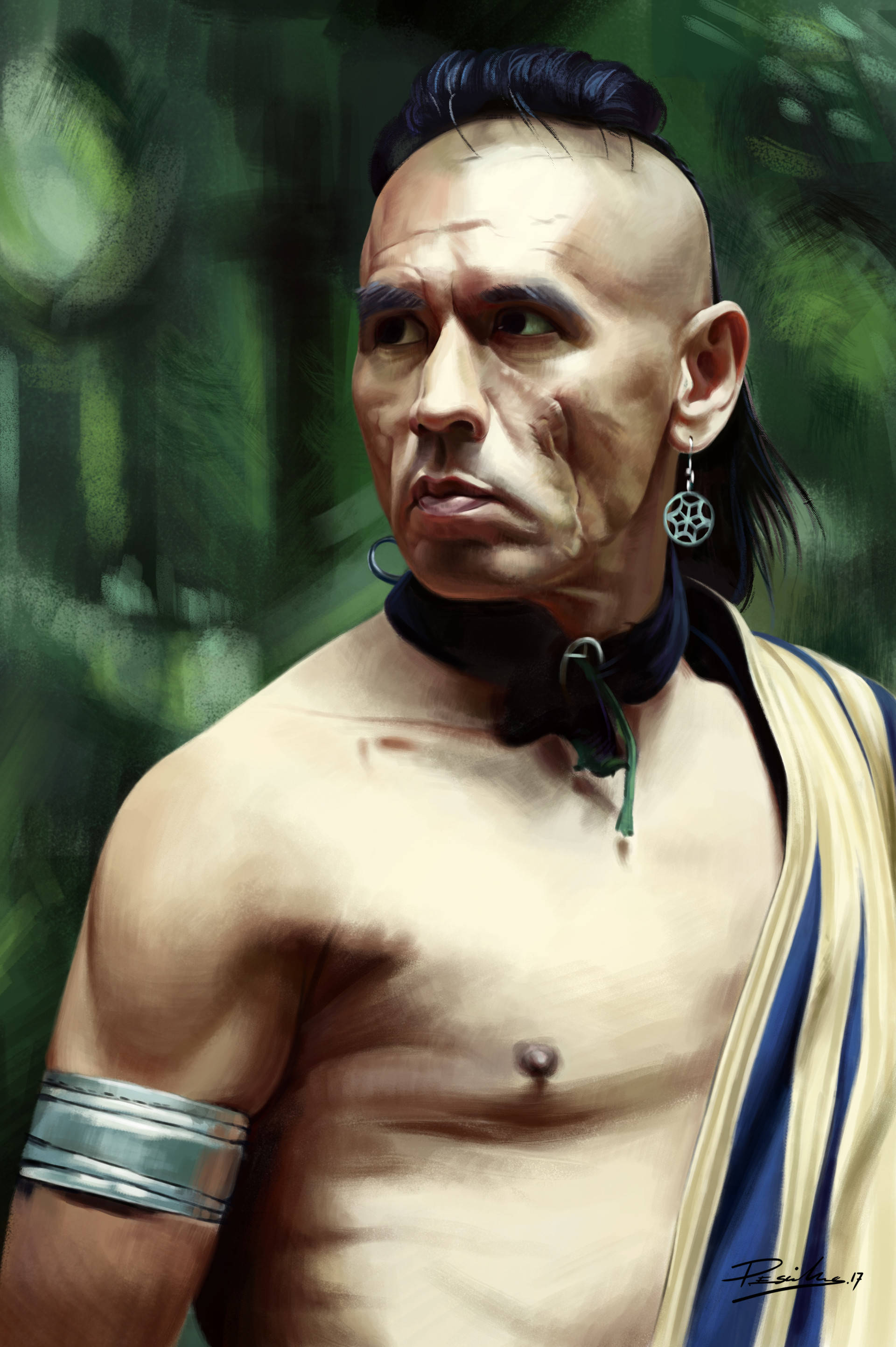 Διάσημος Ηθοποιός Wes Studi Στην Εμβληματική Ταινία, Ο Τελευταίος Των Μοϊκανών Ταπετσαρία