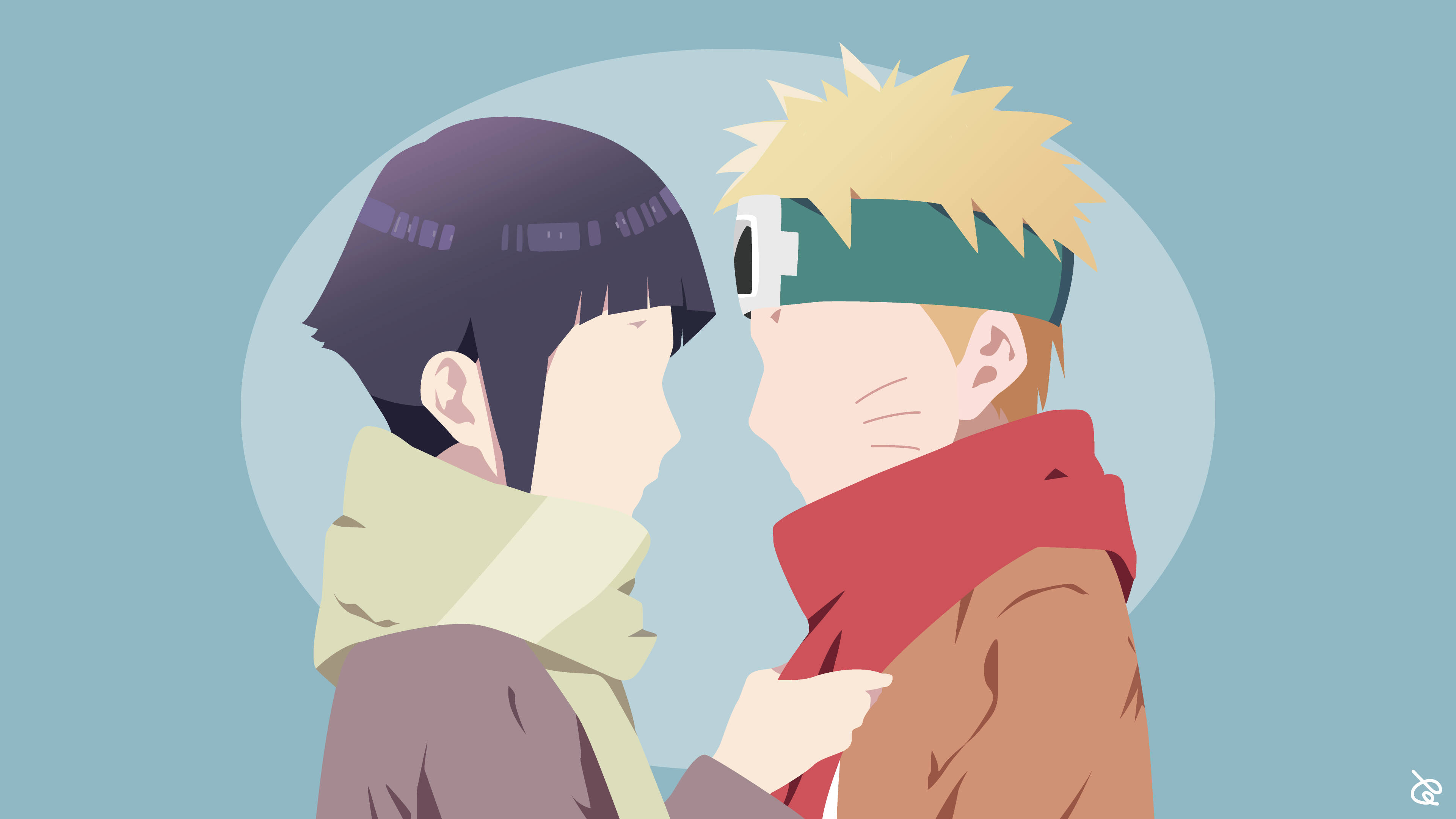 Διανυσματική Τέχνη Naruto και Hinata Ταπετσαρία