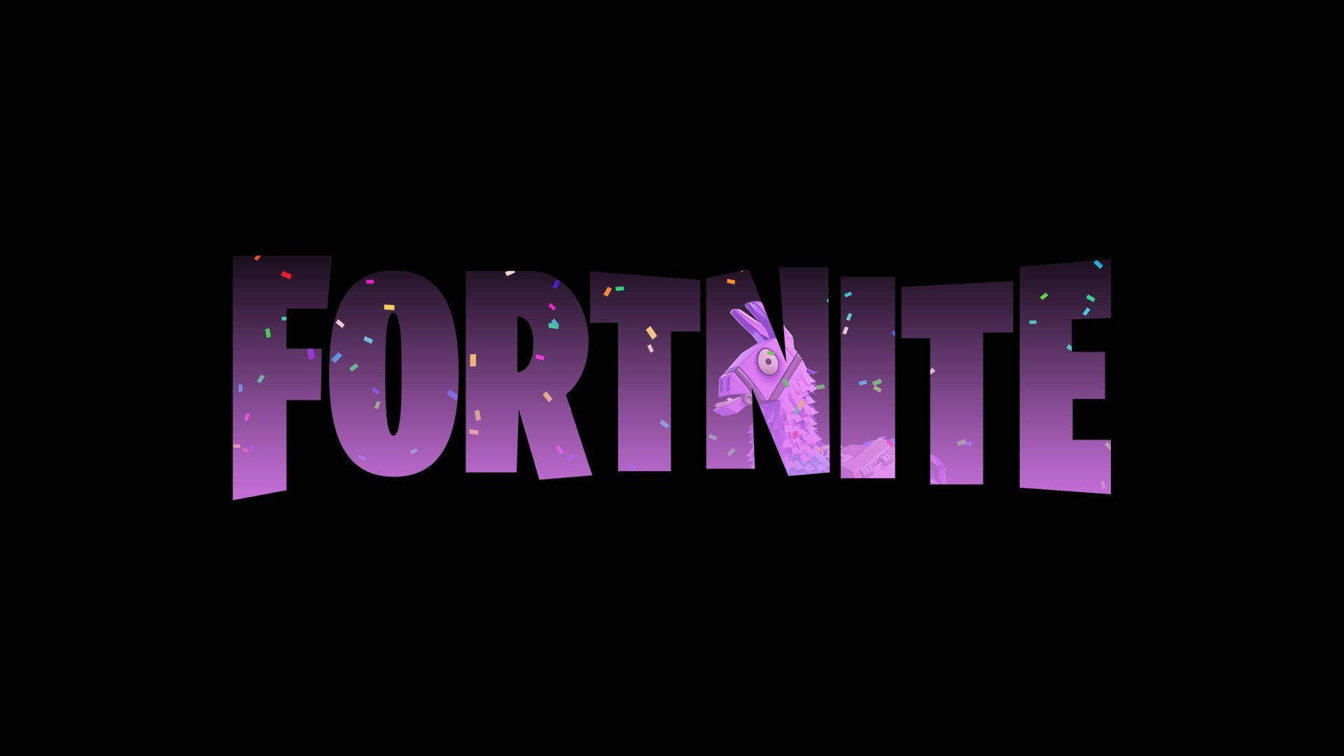 Δροσερό φόντο με το λογότυπο του Fortnite Ταπετσαρία