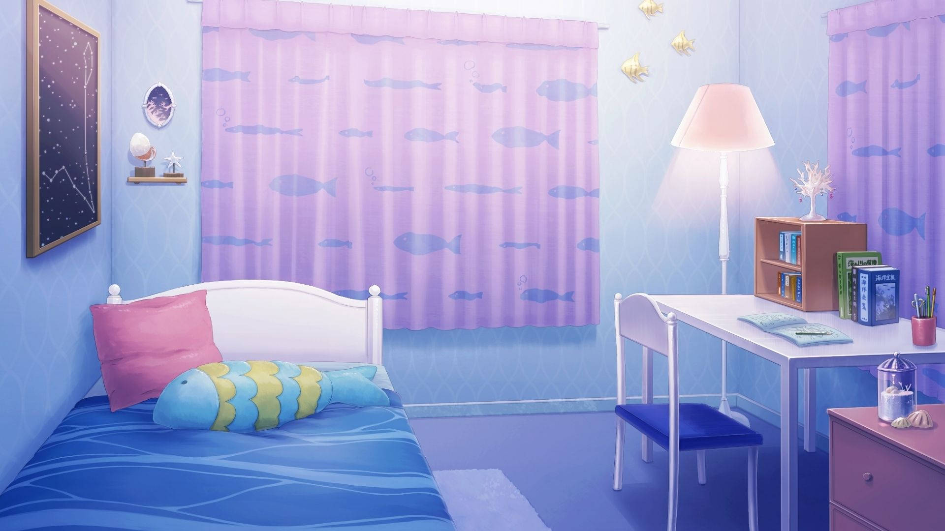 Δωμάτιο Anime με Θέμα Θάλασσας Ταπετσαρία