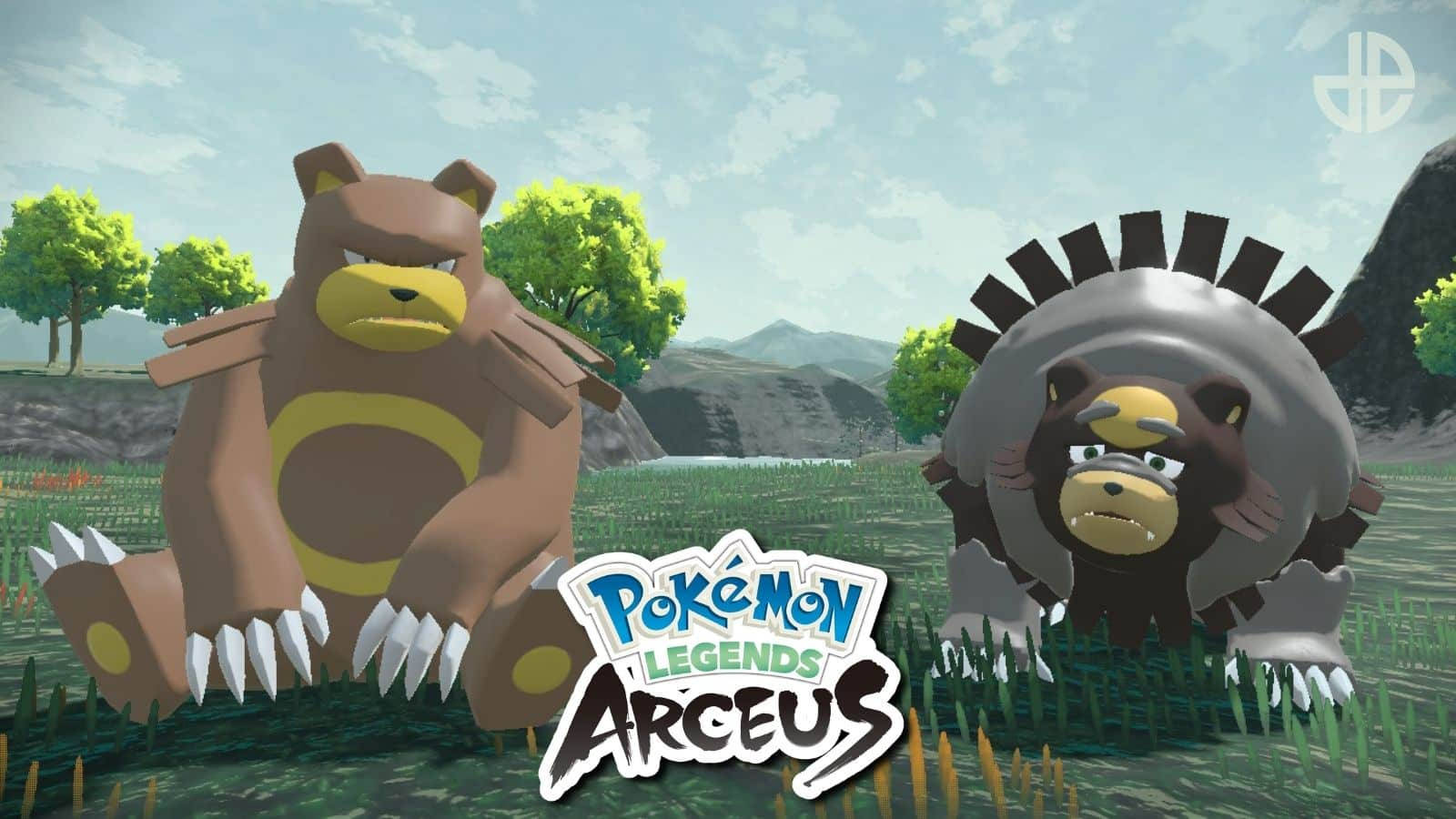 Εικονογράφηση Ursaring και Ursaluna από το Pokemon Legends: Arceus. Ταπετσαρία