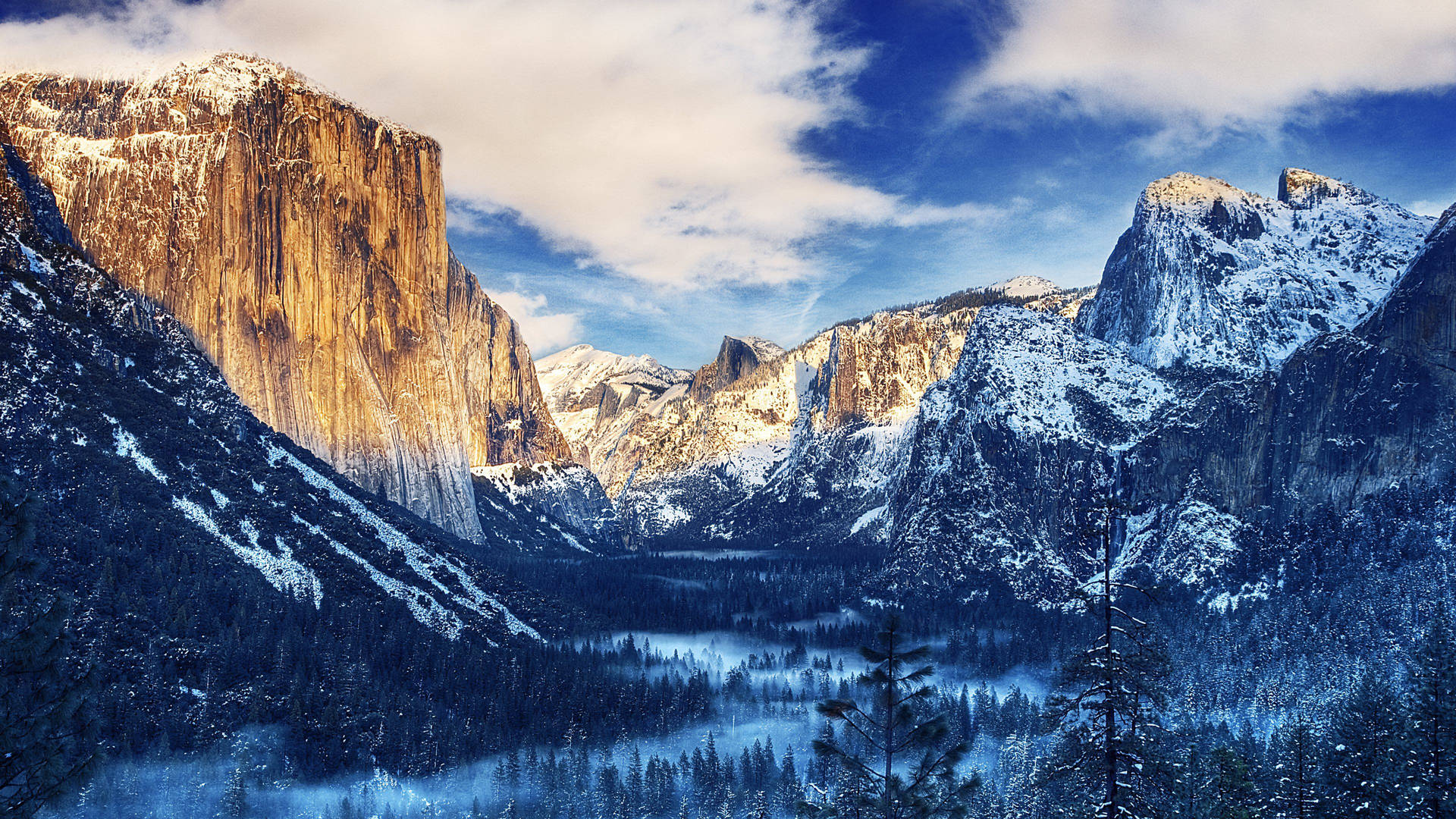 Βουνό στην κοιλάδα Yosemite 4k ταπετσαρία.