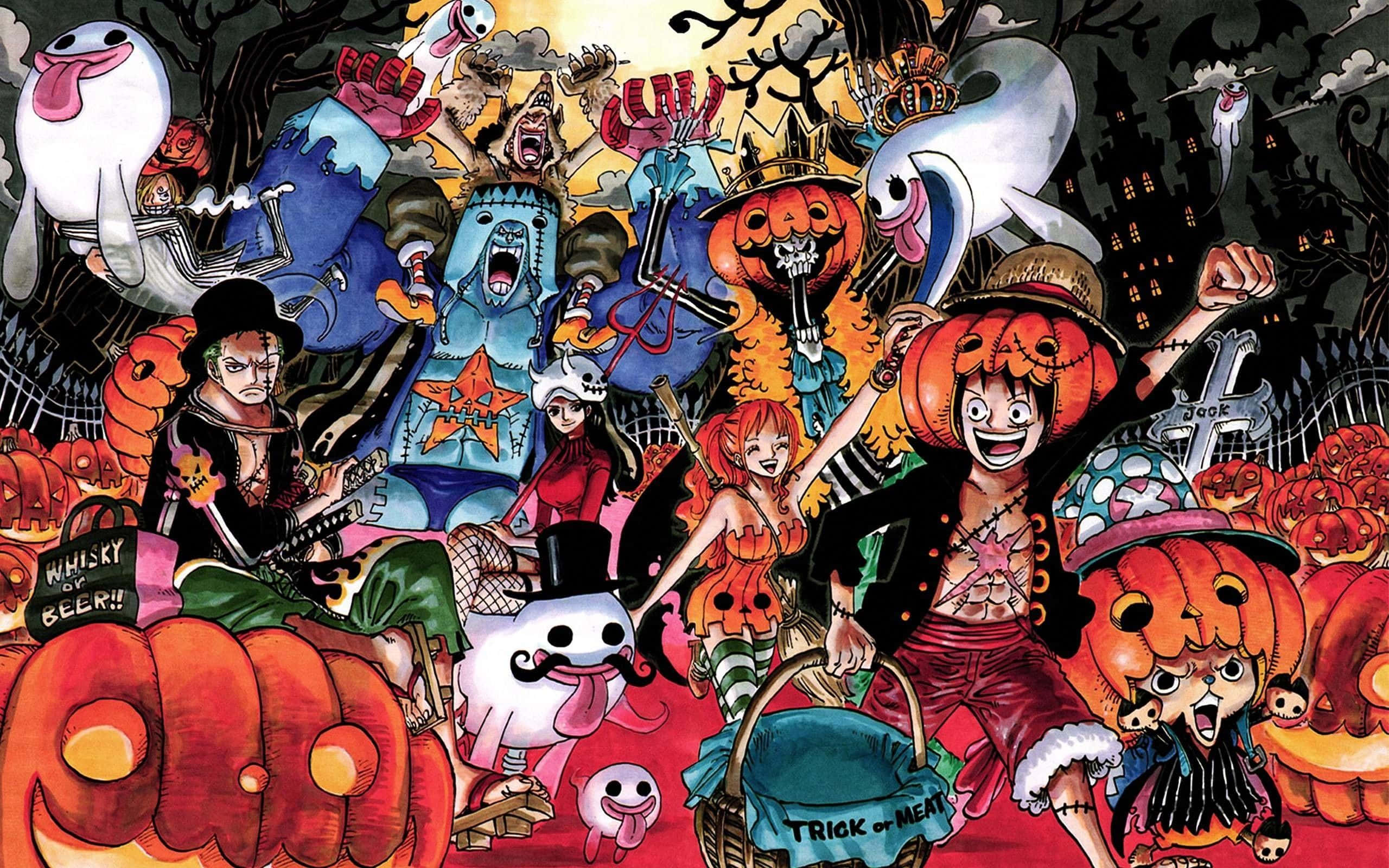 Εικόνα Πάρτι Halloween One Piece Ταπετσαρία