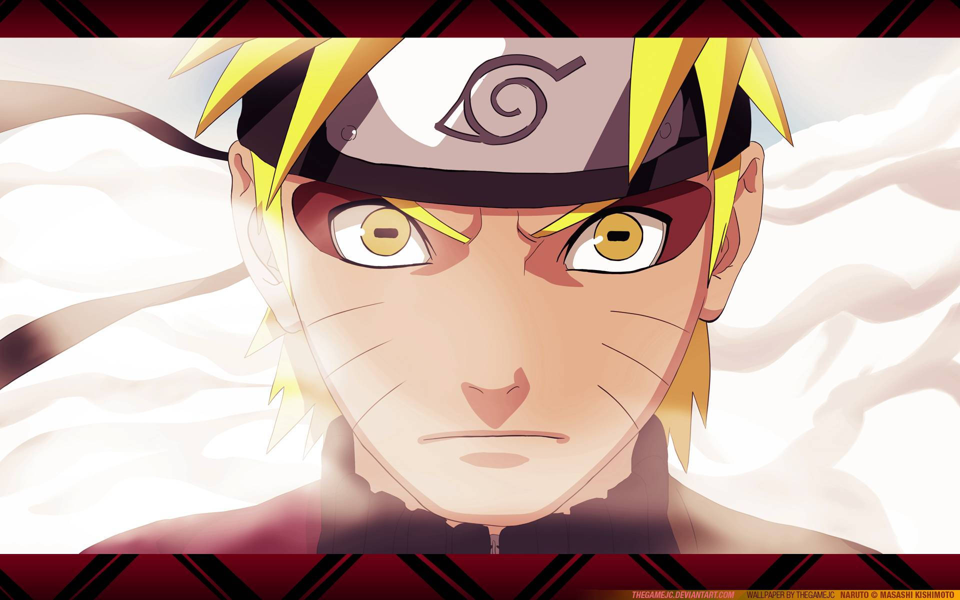 Εκπληκτική όψη του Naruto σε κατάσταση σοφού Ταπετσαρία