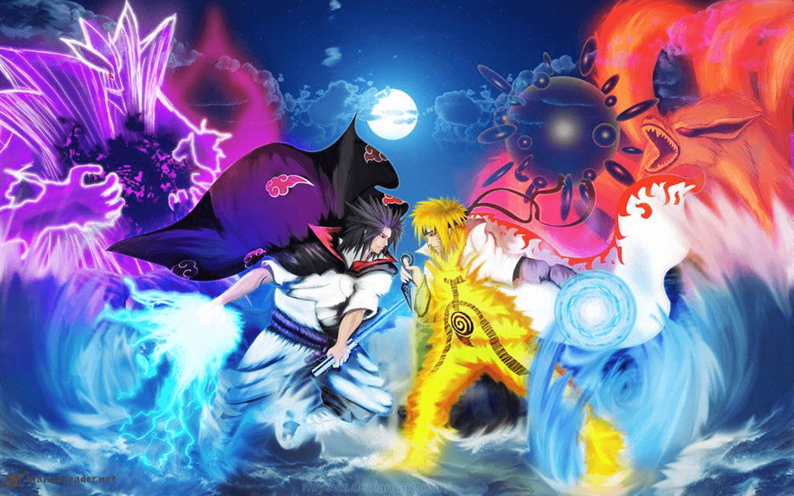 Εκπληκτικός Naruto απέναντι στον Sasuke Ταπετσαρία