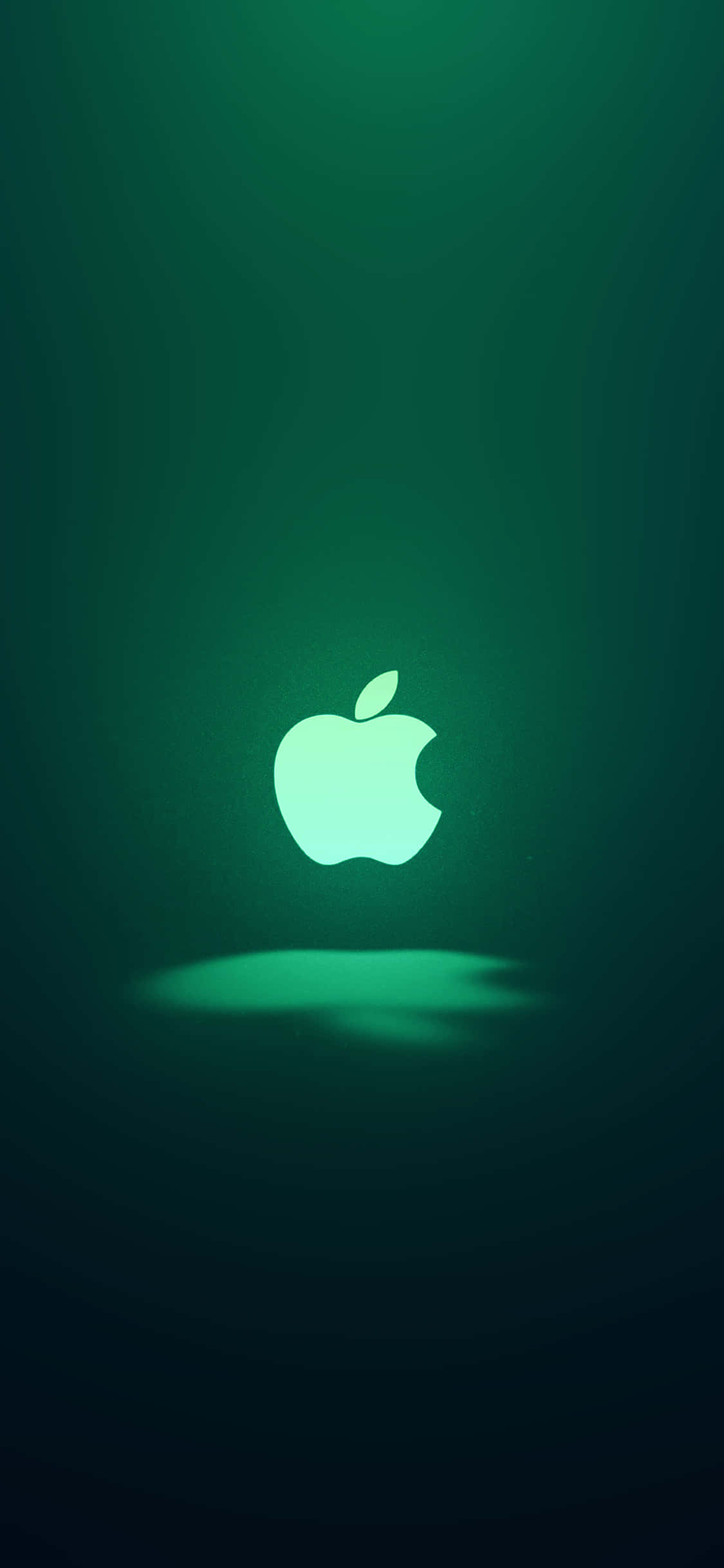 Εμβληματικό πράσινο λογότυπο μήλου iPhone 11 Ταπετσαρία