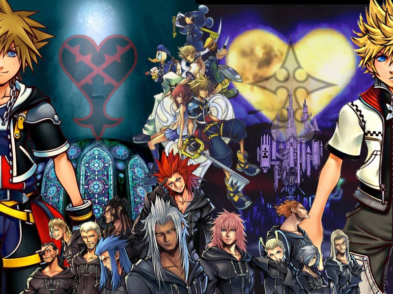 Εμφάνιση Λογότυπου Kingdom Hearts — Anime κινούμενο Ταπετσαρία