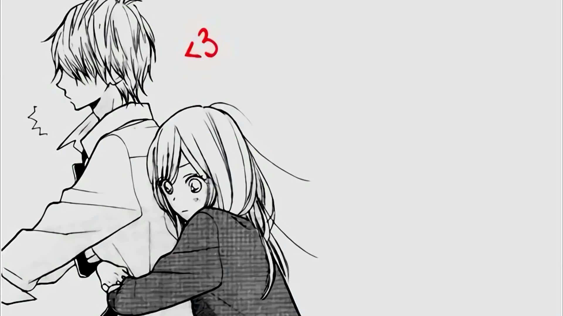 Εντυπωσιακή Ασπρόμαυρη Σκηνή Anime Ταπετσαρία
