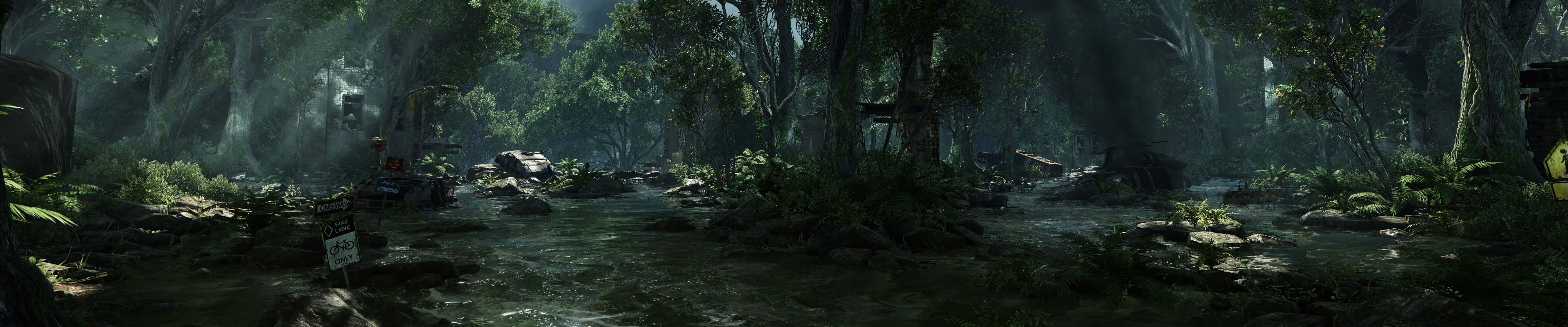 Εντυπωσιακό Δάσος Crysis Φόντο για Οθόνη Pixel 3 Ταπετσαρία