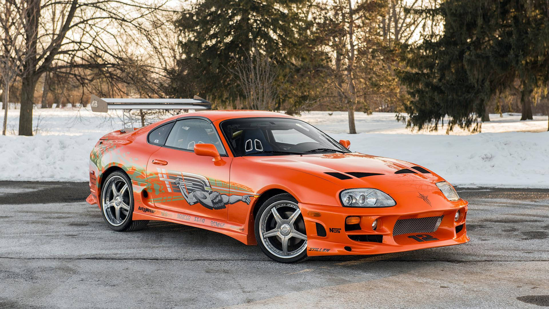 Εντυπωσιακό Πορτοκαλί Toyota Supra Mk4 – Κόσμημα από το The Fast and the Furious Ταπετσαρία