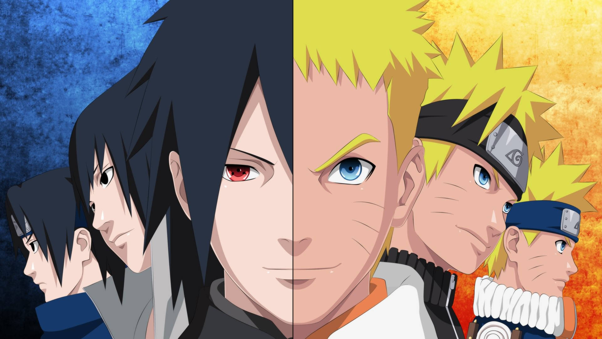 Εξέλιξη των Naruto και Sasuke Ταπετσαρία