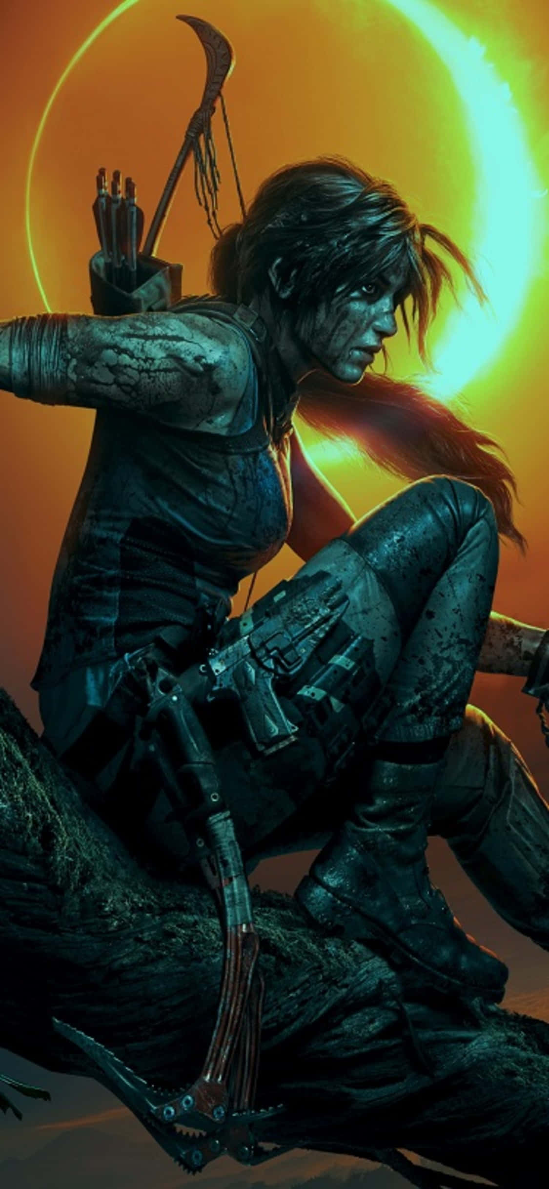 Εξερευνήστε τις Κατακόμβες του Shadow of the Tomb Raider στο iPhone X Ταπετσαρία
