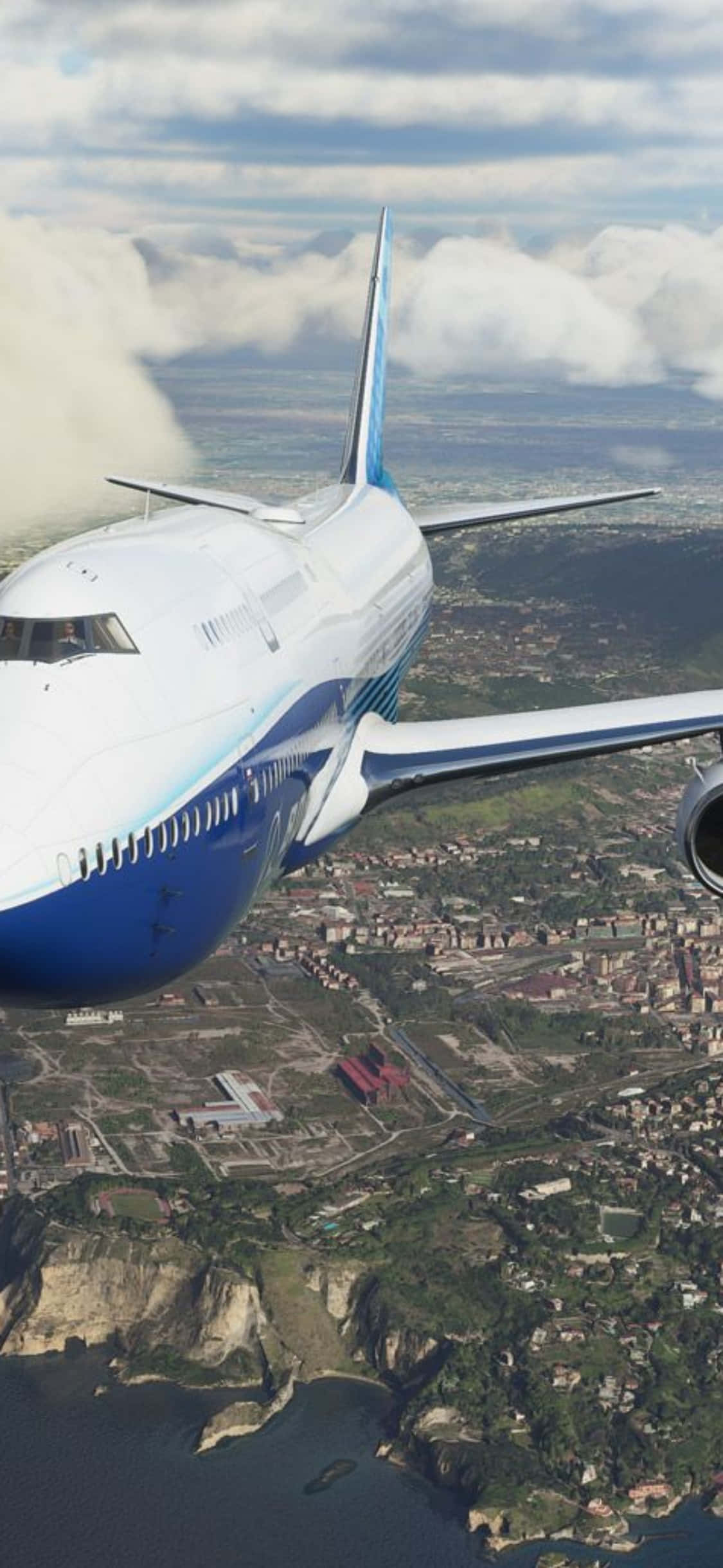 Εξερευνήστε τους ουρανούς με το Microsoft Flight Simulator στο επαναστατικό iPhone Xs Ταπετσαρία