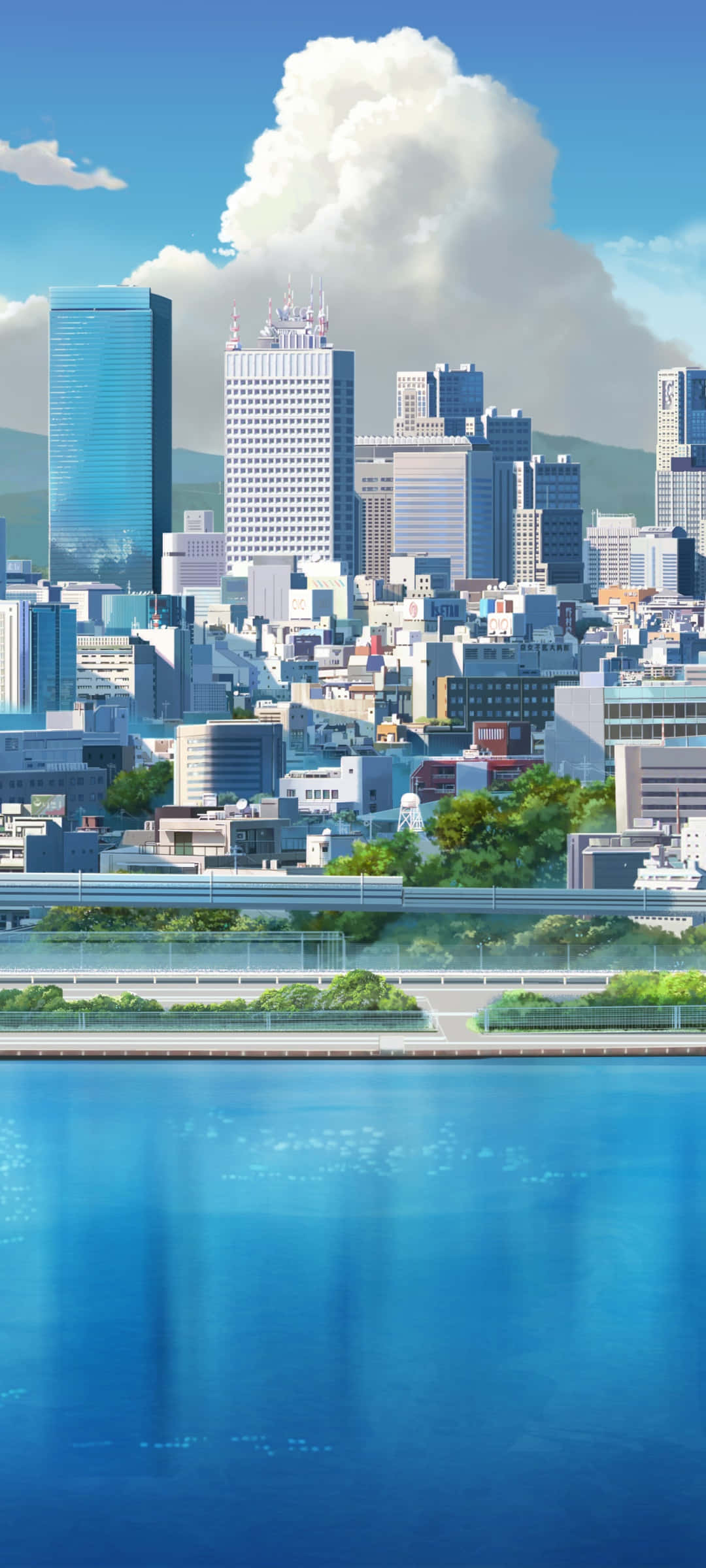 Εξερευνώντας τα ζωηρά φώτα της Anime City Ταπετσαρία
