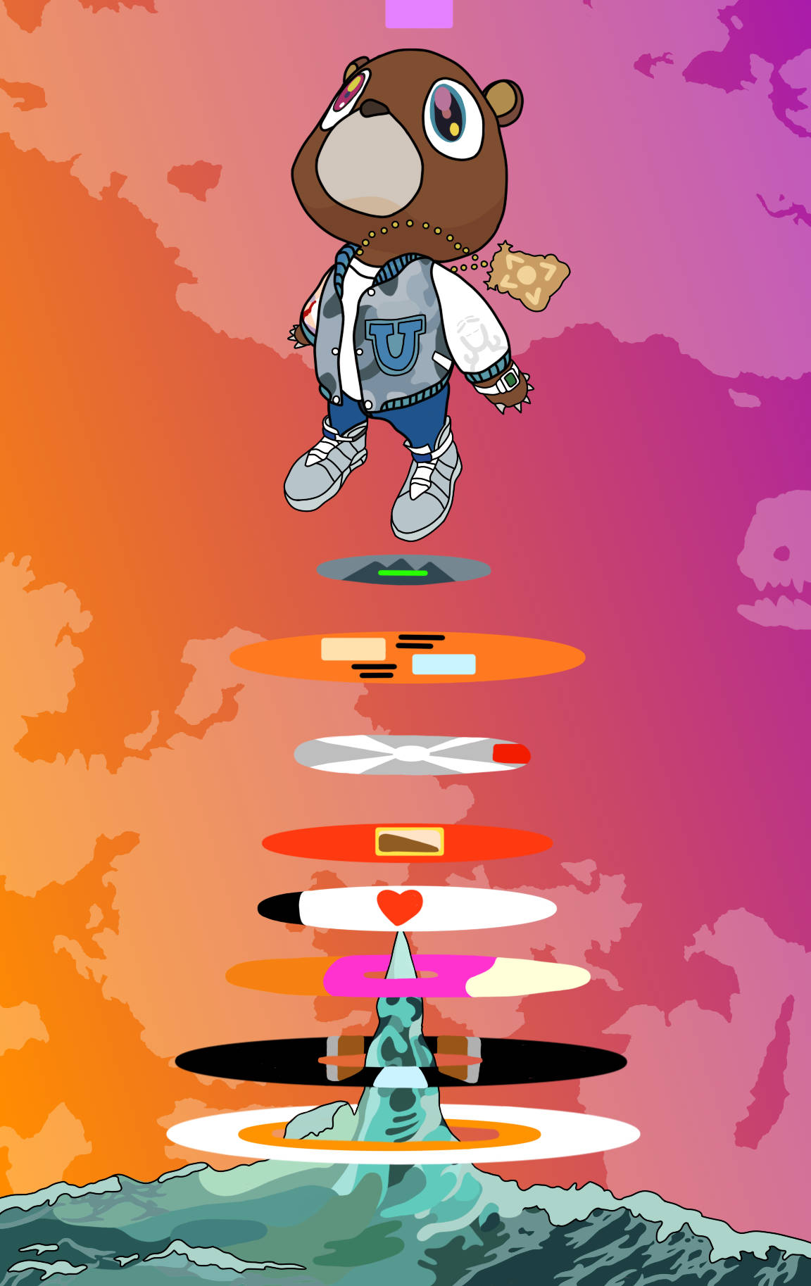 Εξώφυλλο Άλμπουμ Kanye West Αρκούδα Ταπετσαρία