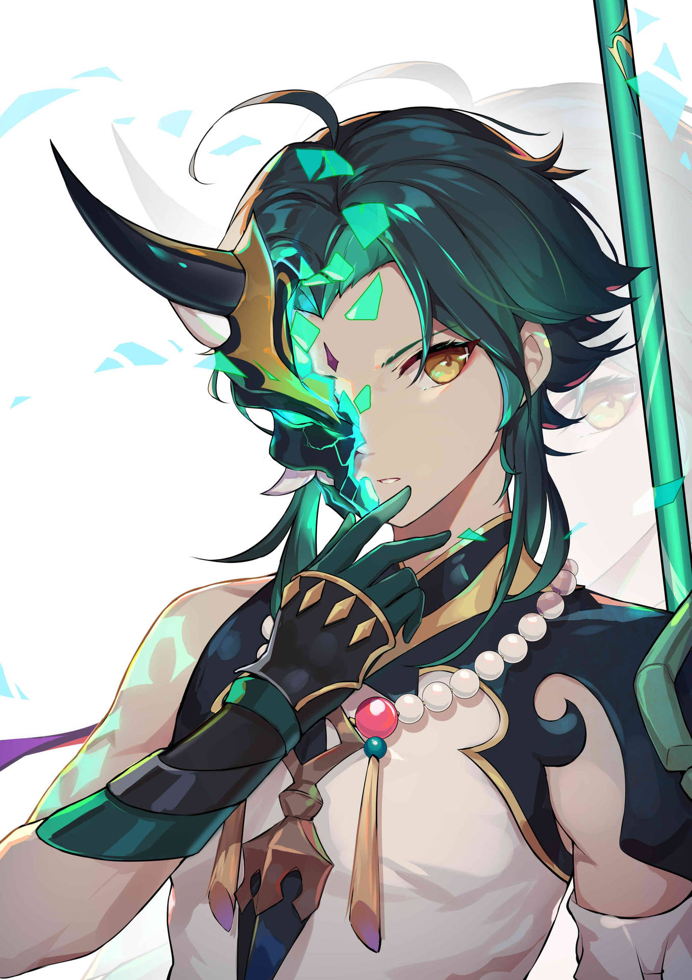Επίσημο Fanart του Xiao από το Genshin Impact — Genshin impact GIF Ταπετσαρία