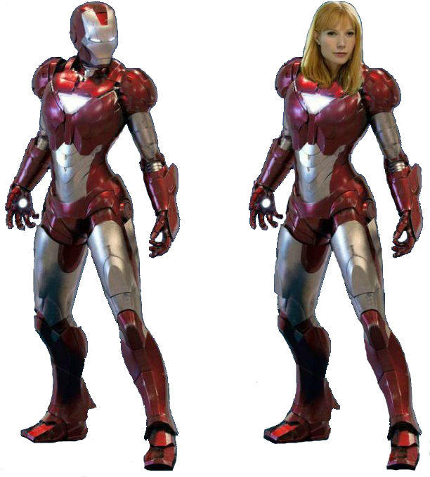 Επεξεργασία Κεφαλιού Γυναίκας σε Στολή Iron Man Ταπετσαρία