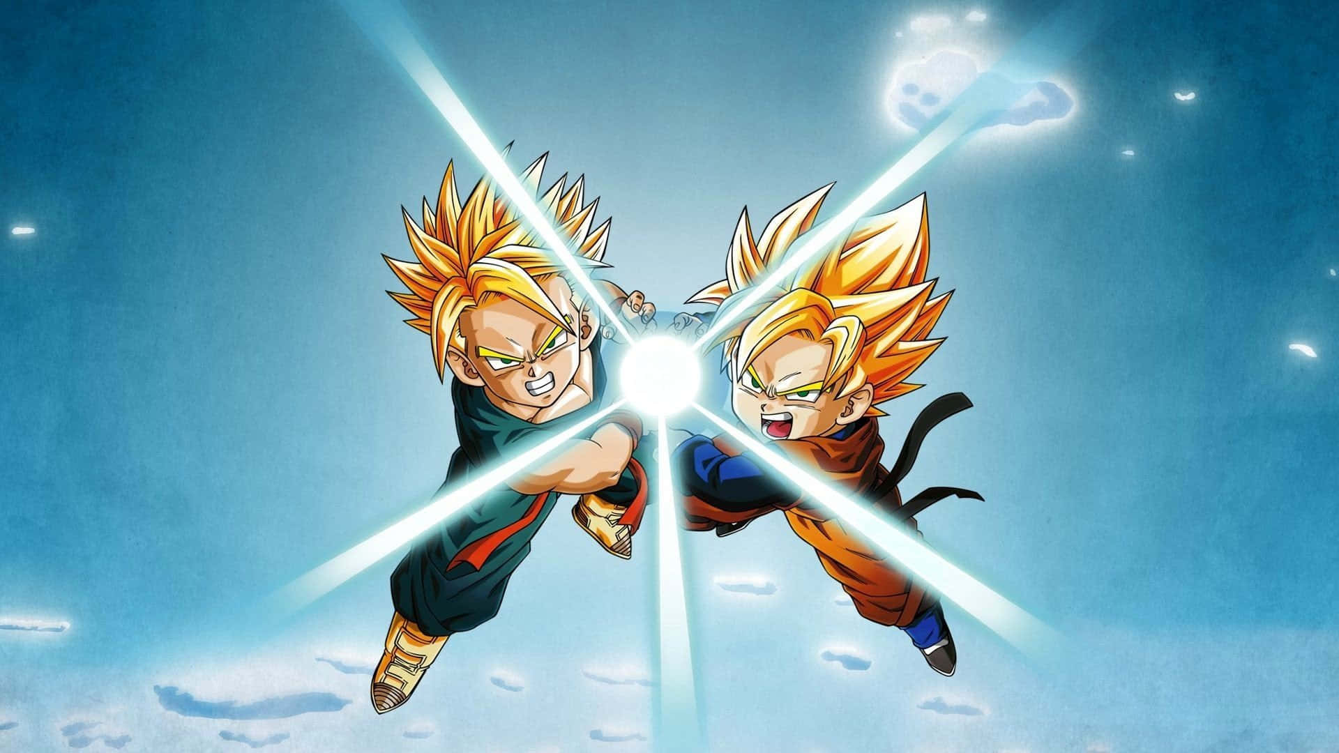 Επική Μάχη του Goku και του Vegeta στο Dragon Ball Z Ταπετσαρία