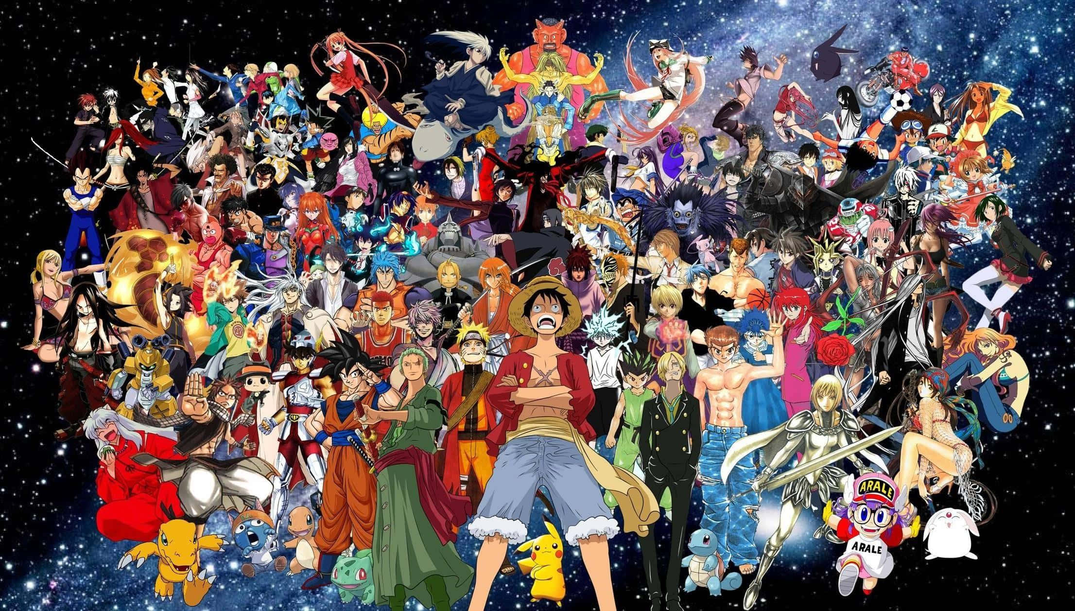 Επική Συλλογή Όλων των Χαρακτήρων Anime HD Ταπετσαρία