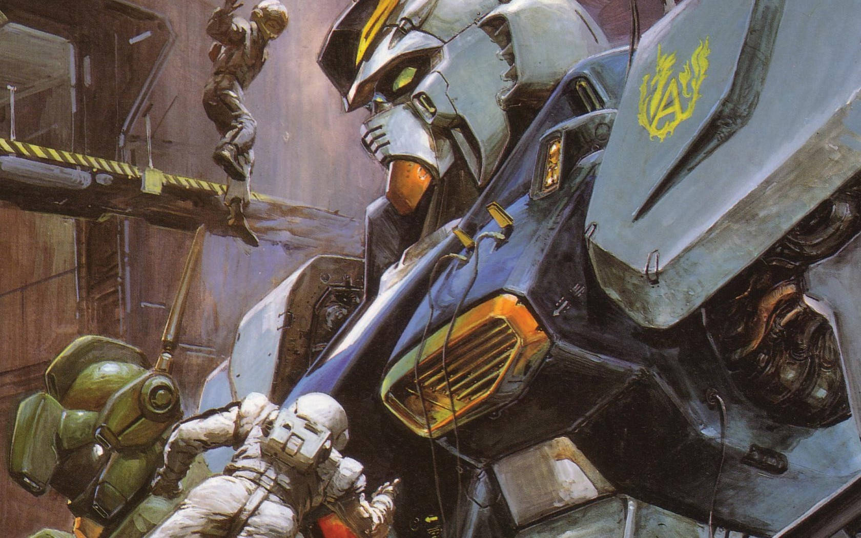 Επισκευάζοντας ένα Mobile Suit Gundam — Gundam GIF Ταπετσαρία