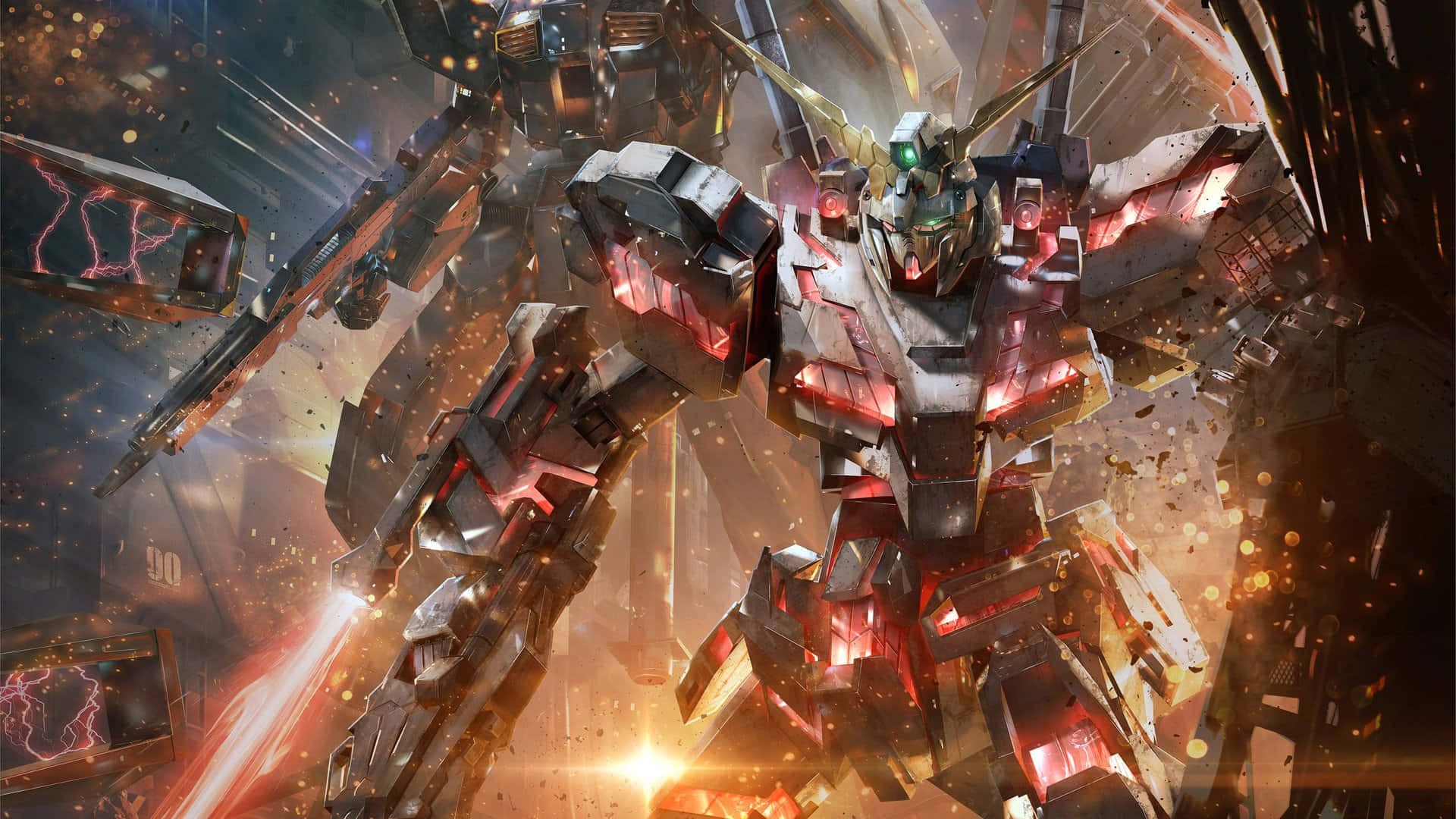Επιτραπέζιο με Δύο Gundam Ταπετσαρία