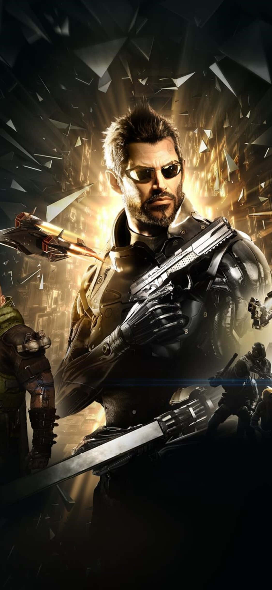 Ζήστε την επική ιστορία του Android Deus Ex Mankind Divided Ταπετσαρία