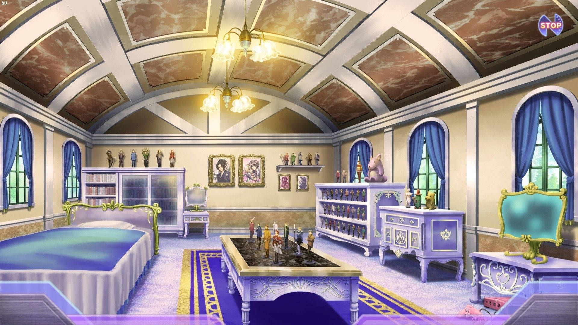 Ζεστό Anime Δωμάτιο στο Βραδινό Φως Ταπετσαρία