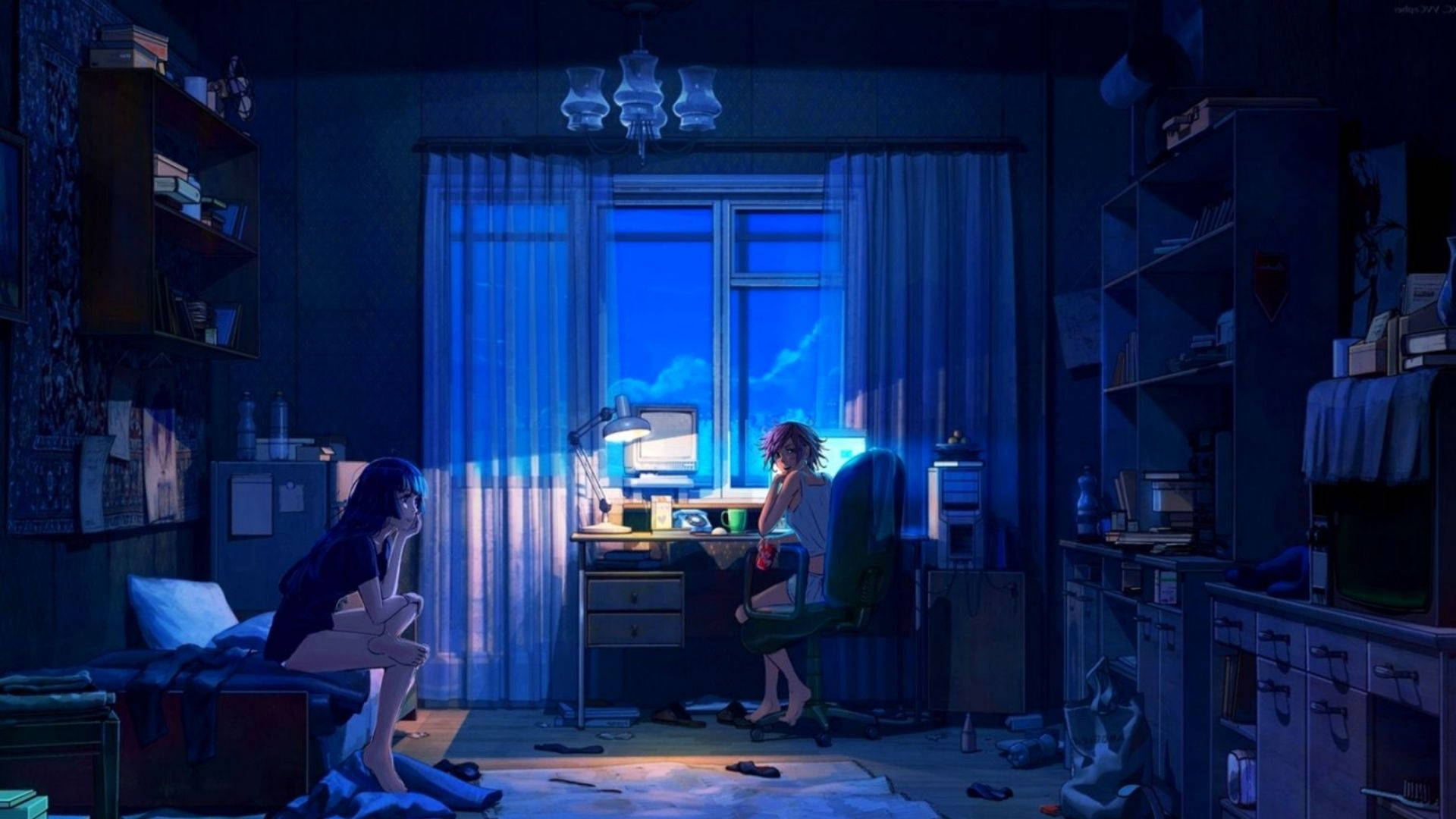 Ζευγάρι σε Δωμάτιο Anime Ταπετσαρία