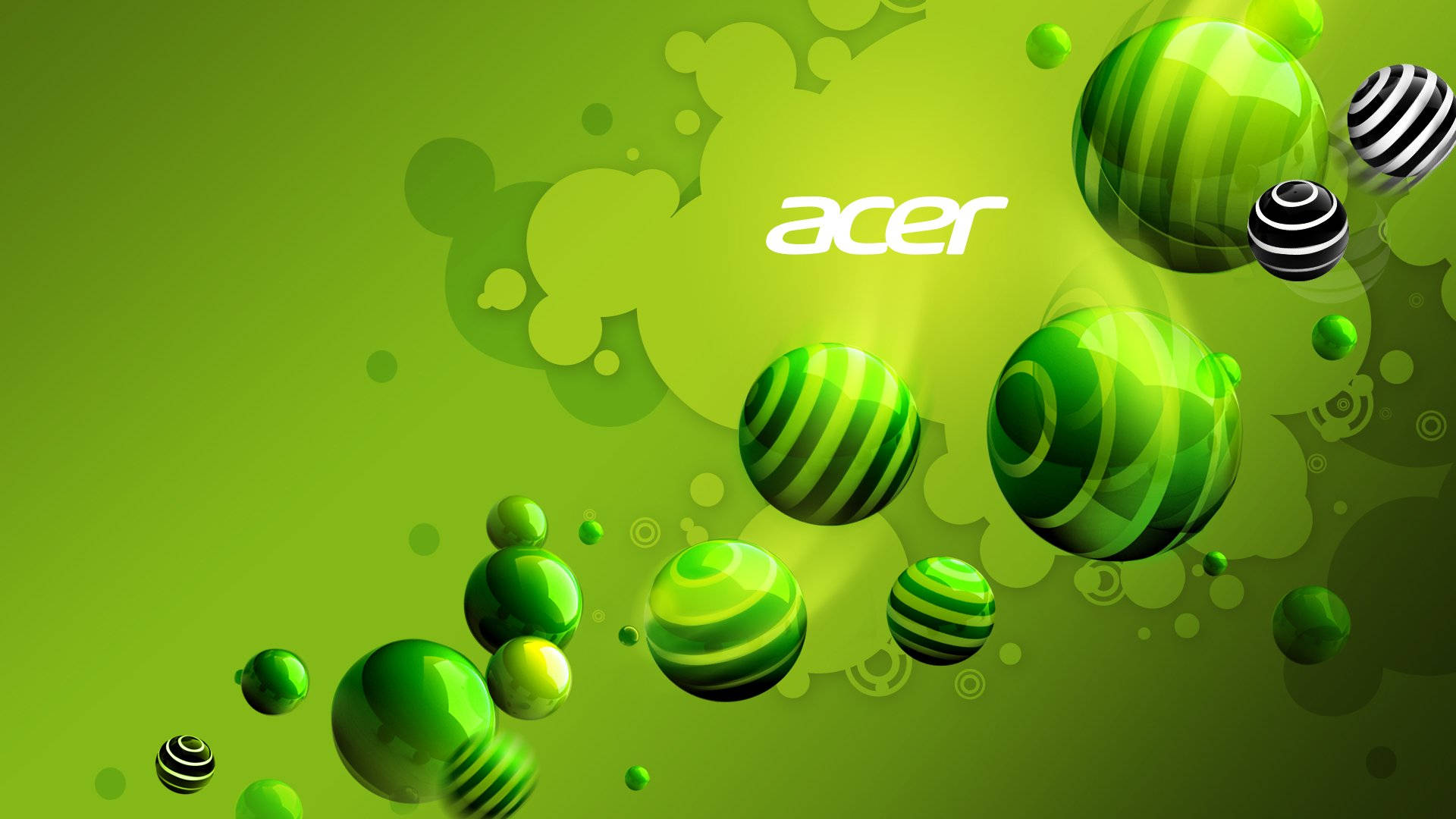 Ζωηρό Πράσινο και Λευκό Λογότυπο Acer Ταπετσαρία