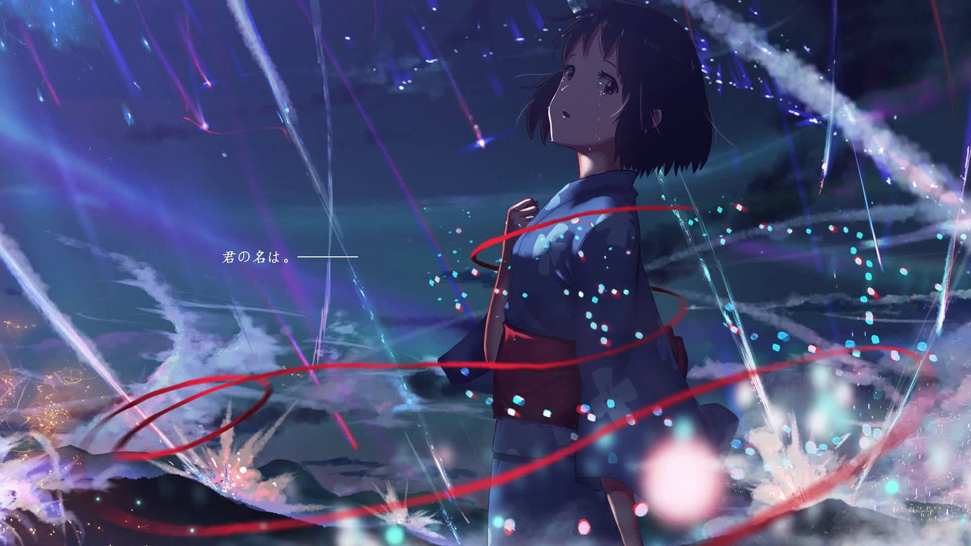 Ζωντανό Anime Mitsuha Ταπετσαρία