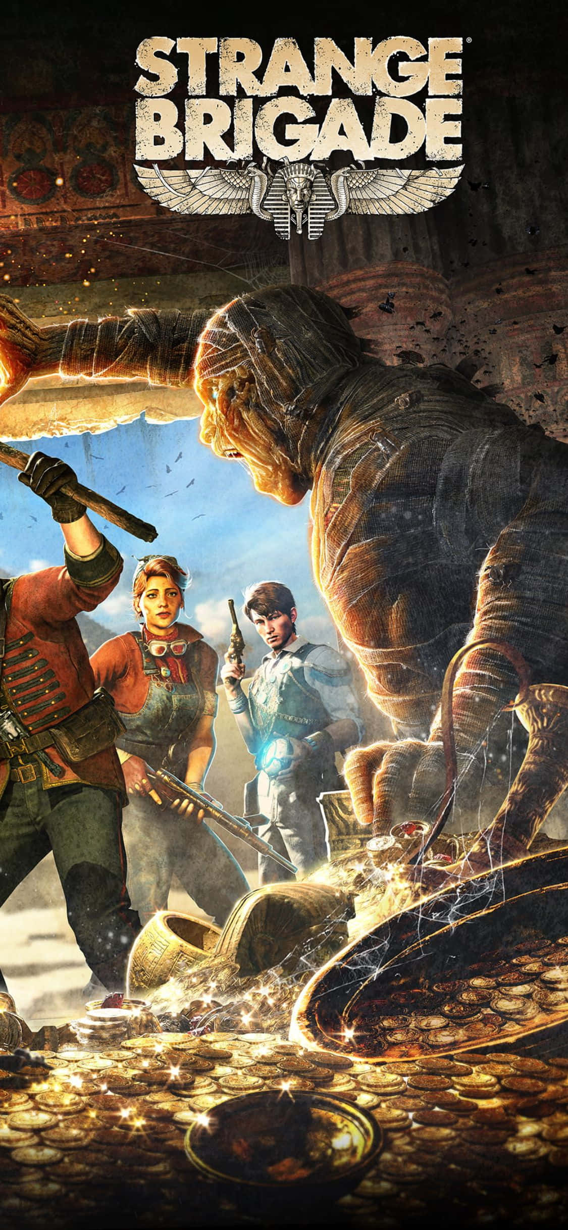 Ζόμπι Φυλάει Θησαυρούς iPhone X Strange Brigade Φόντο Ταπετσαρία